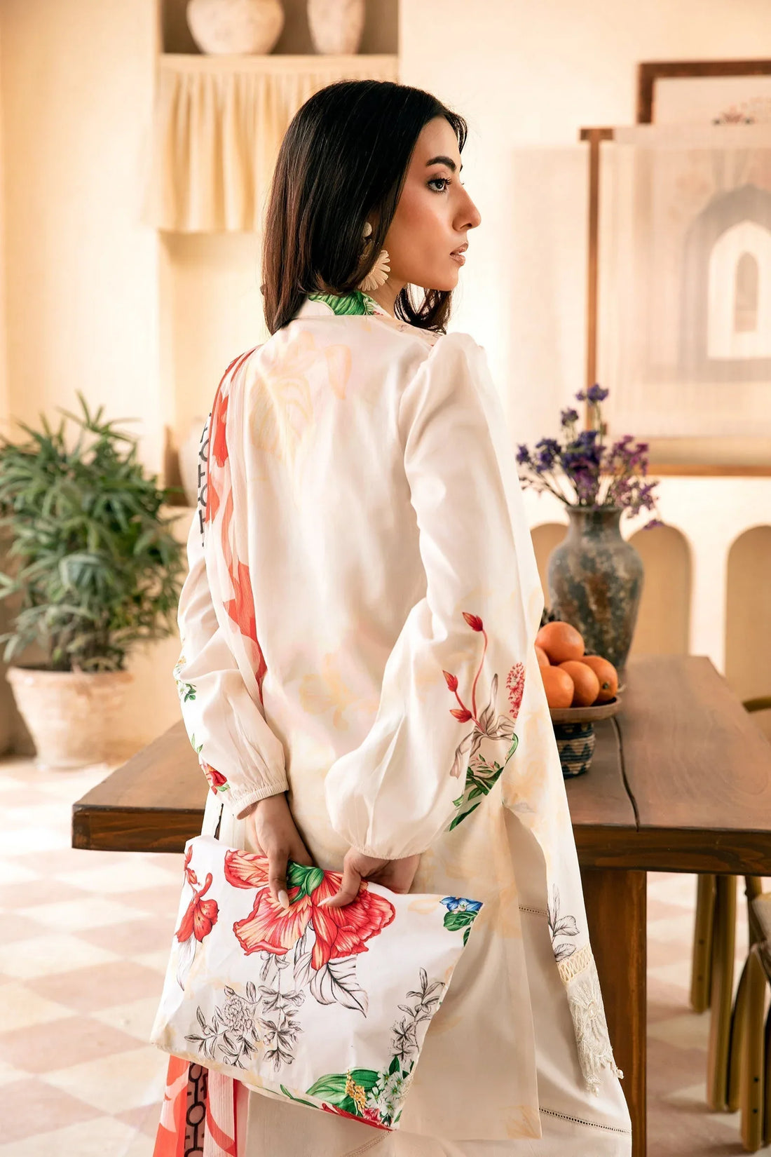 Maria B | Eid Basic Lawn | MB-CUS25-907B - Rang-e-Khaas