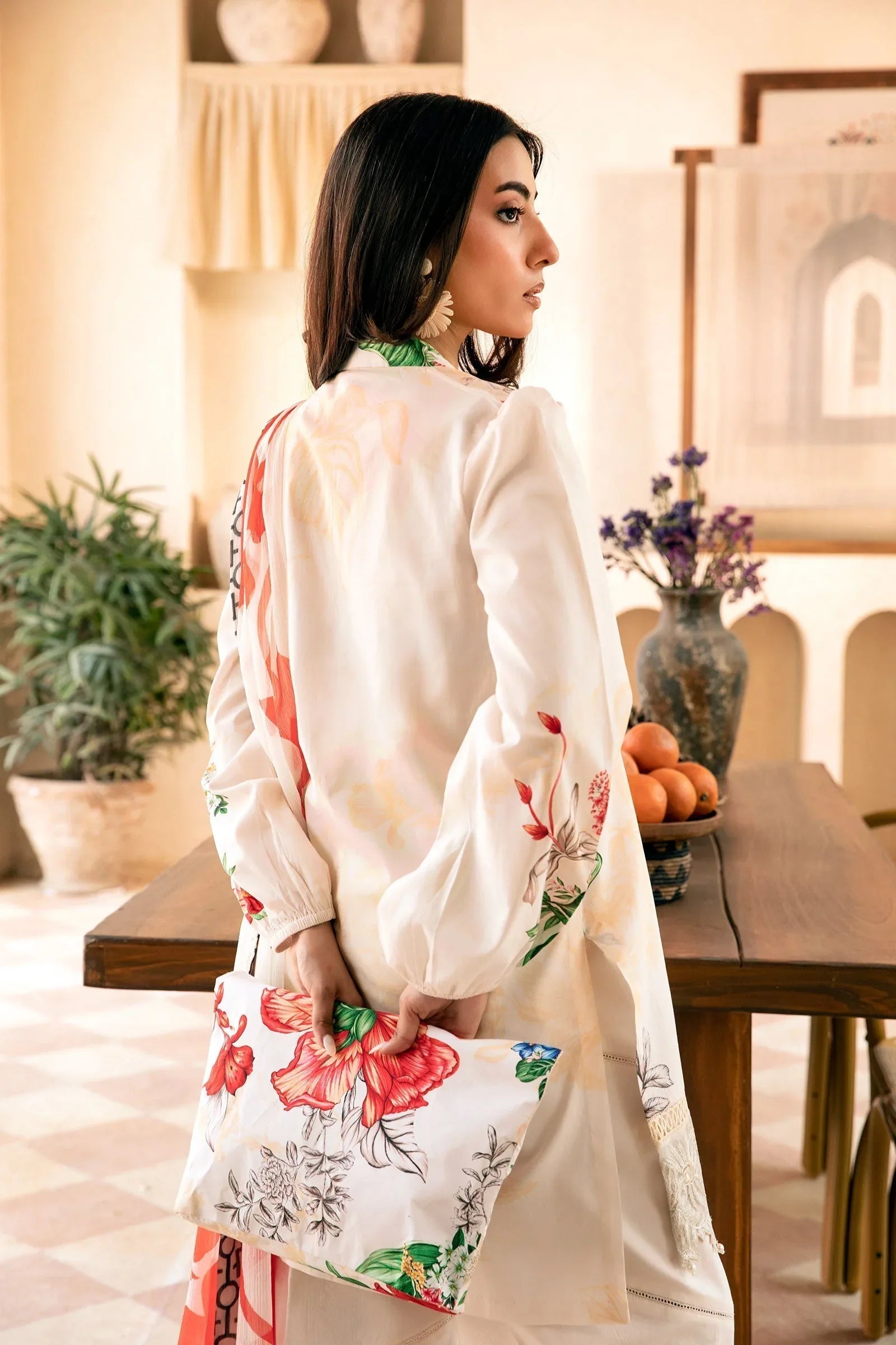 Maria B | Eid Basic Lawn | MB-CUS25-907B - Rang-e-Khaas