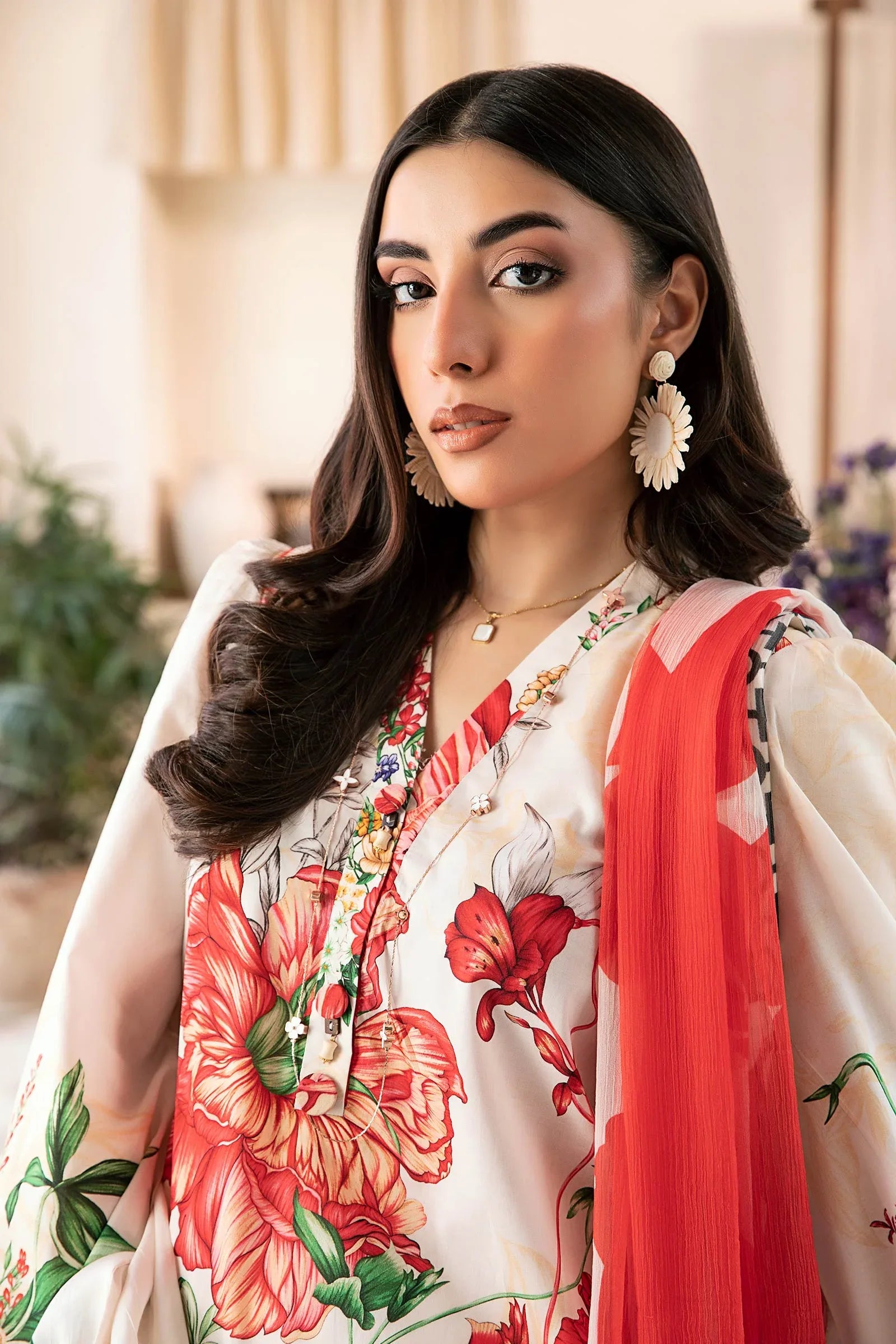 Maria B | Eid Basic Lawn | MB-CUS25-907B - Rang-e-Khaas