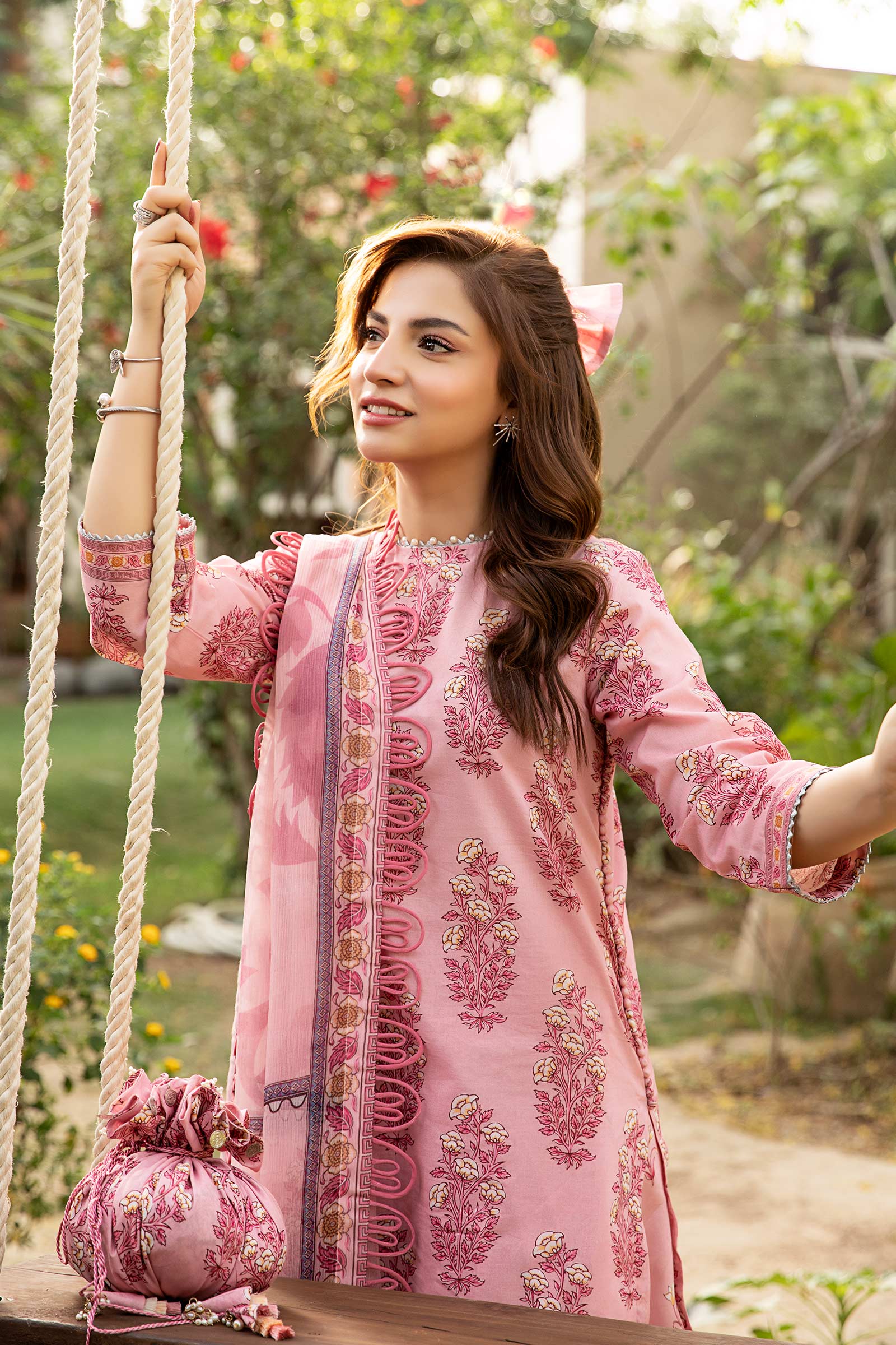 Maria B | Eid Basic Lawn | MB-CUS25-908A - Rang-e-Khaas