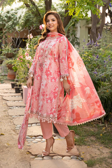 Maria B | Eid Basic Lawn | MB-CUS25-910B - Rang-e-Khaas