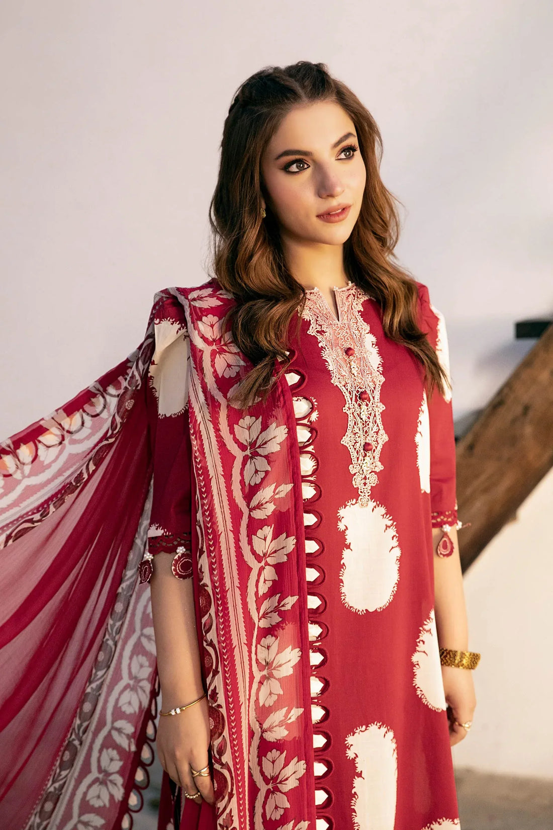 Maria B | Eid Basic Lawn | MB-CUS25-911A - Rang-e-Khaas