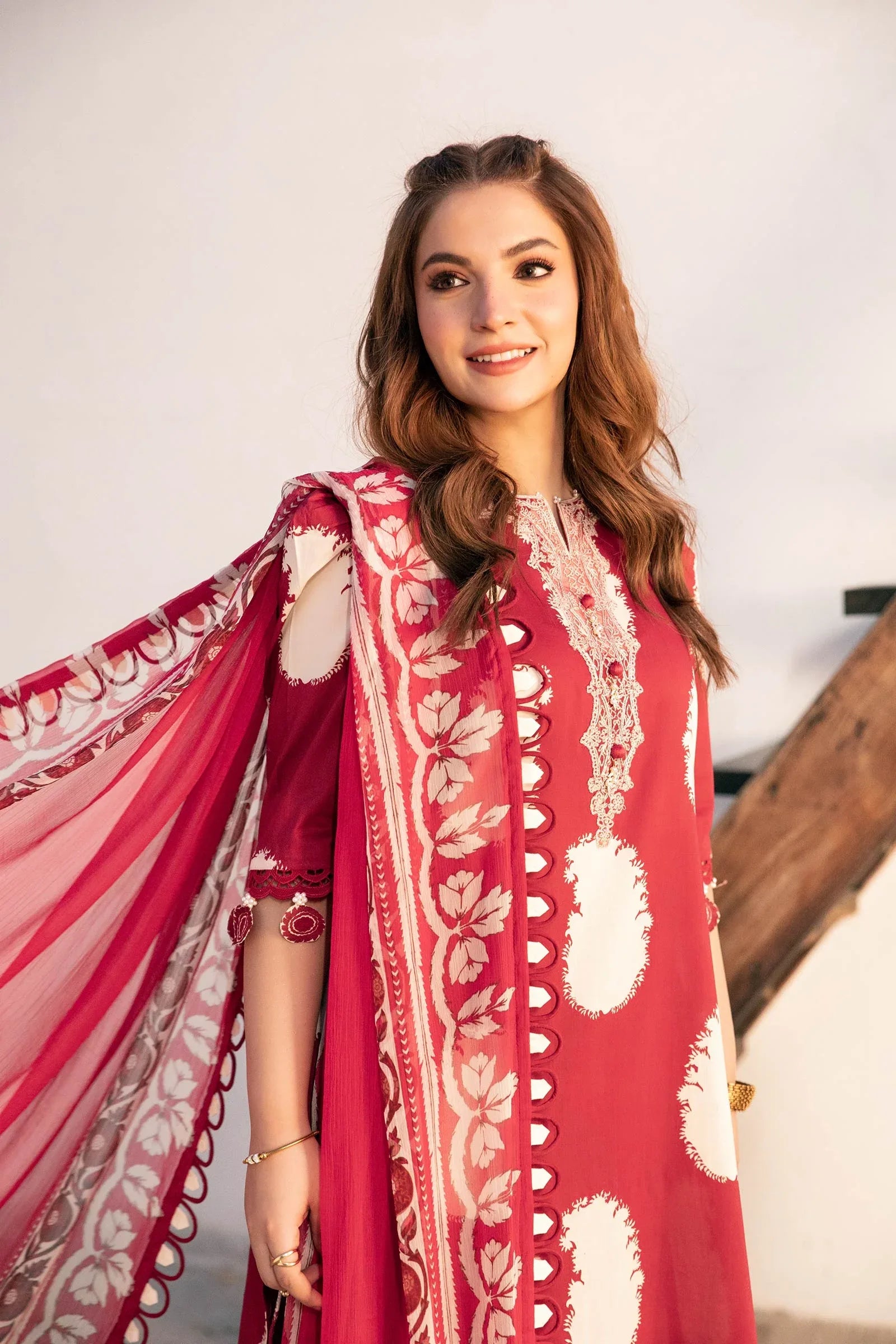 Maria B | Eid Basic Lawn | MB-CUS25-911A - Rang-e-Khaas