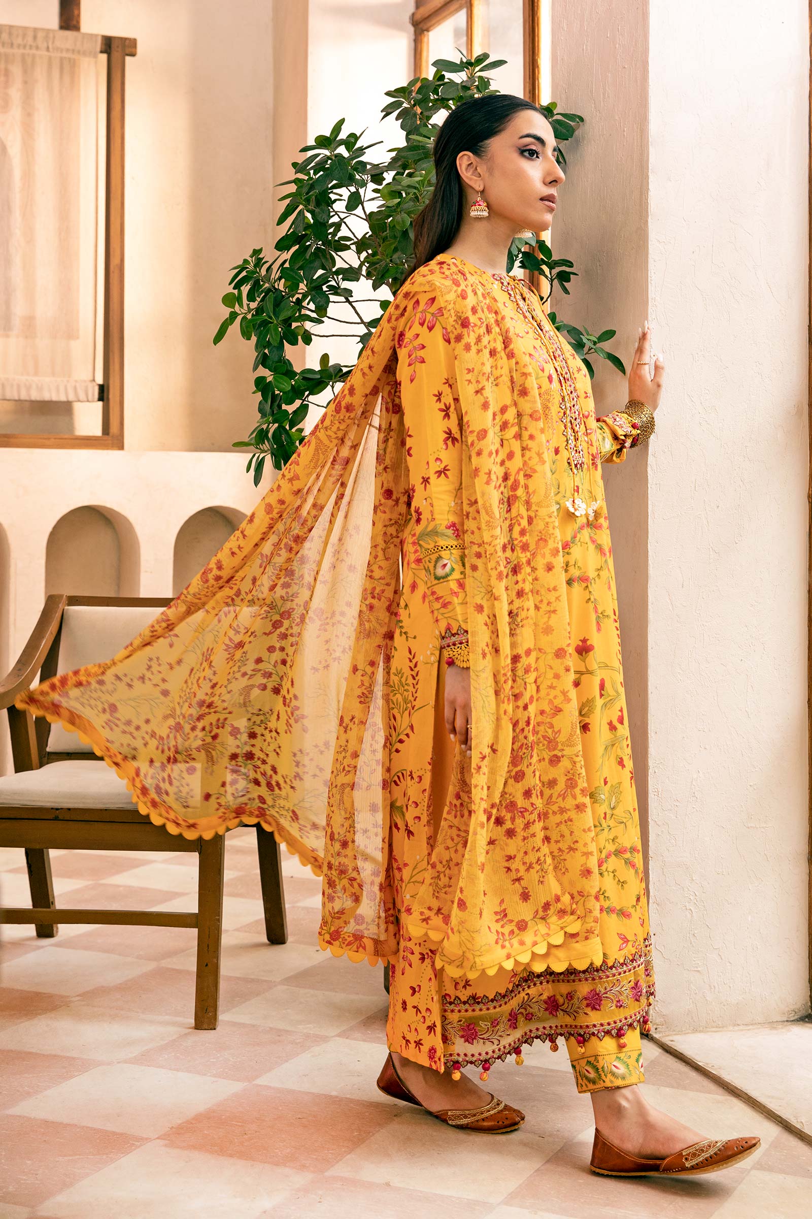 Maria B | Eid Basic Lawn | MB-CUS25-912A - Rang-e-Khaas