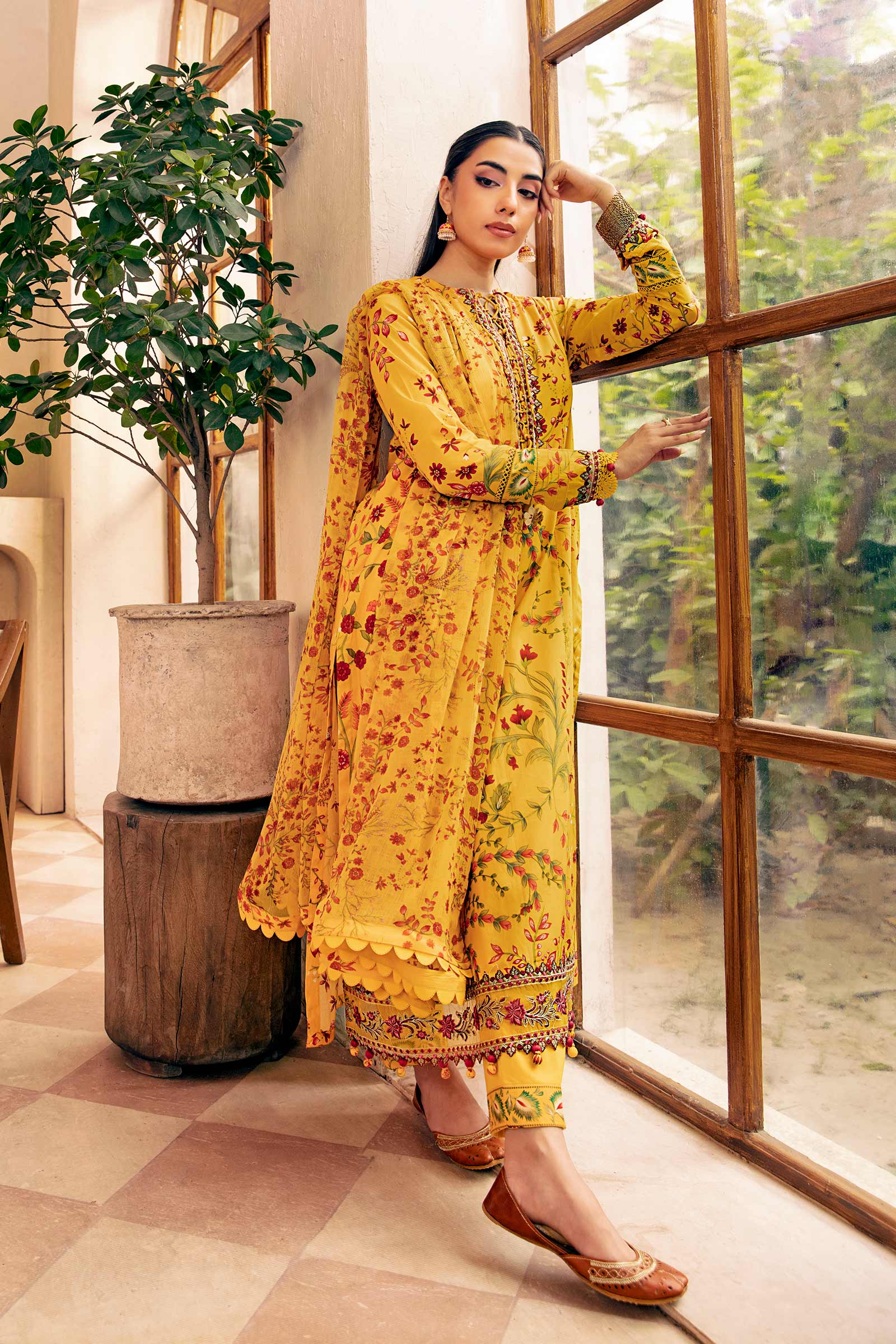 Maria B | Eid Basic Lawn | MB-CUS25-912A - Rang-e-Khaas