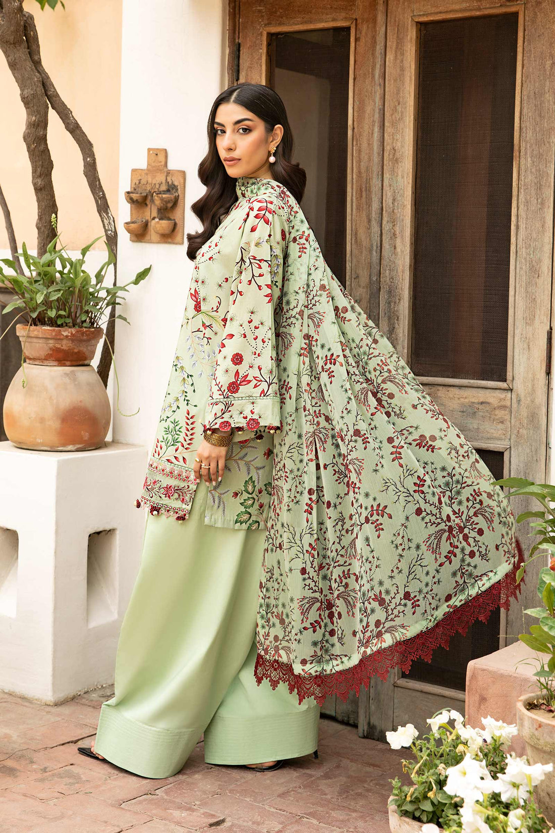 Maria B | Eid Basic Lawn | MB-CUS25-912B - Rang-e-Khaas