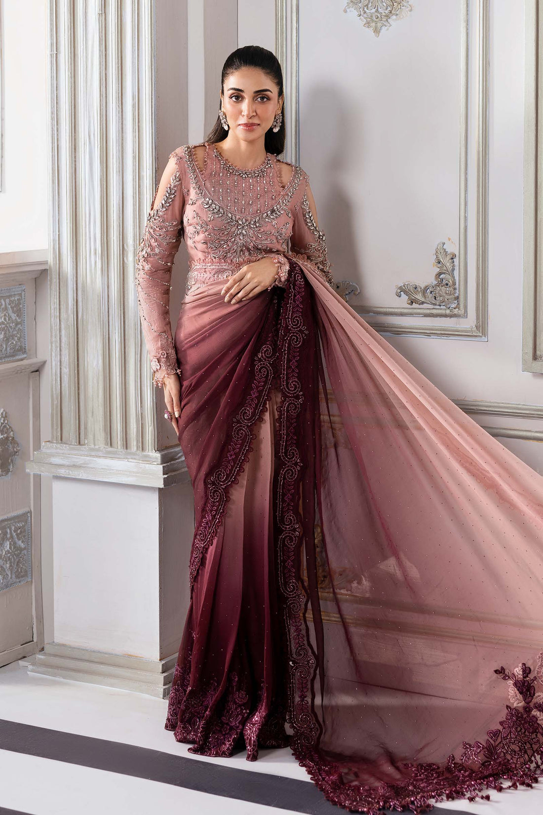 Maria B | Embroidered 2025 | BD-3001 - Rang-e-Khaas