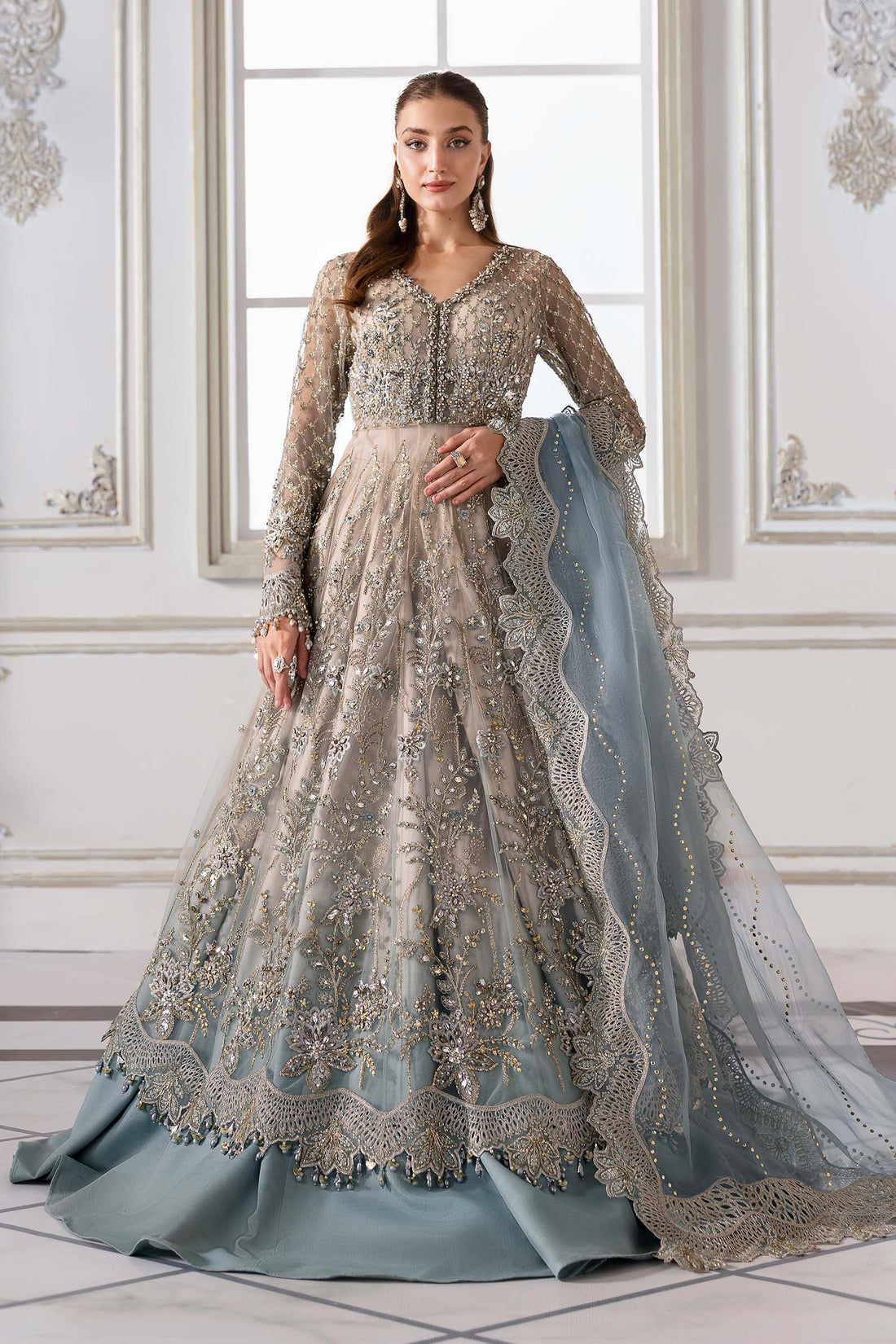 Maria B | Embroidered 2025 | BD-3002 - Rang-e-Khaas
