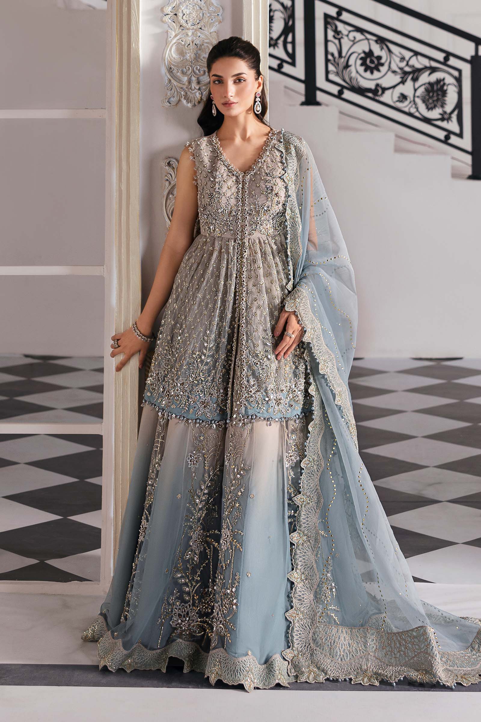 Maria B | Embroidered 2025 | BD-3002 - Rang-e-Khaas
