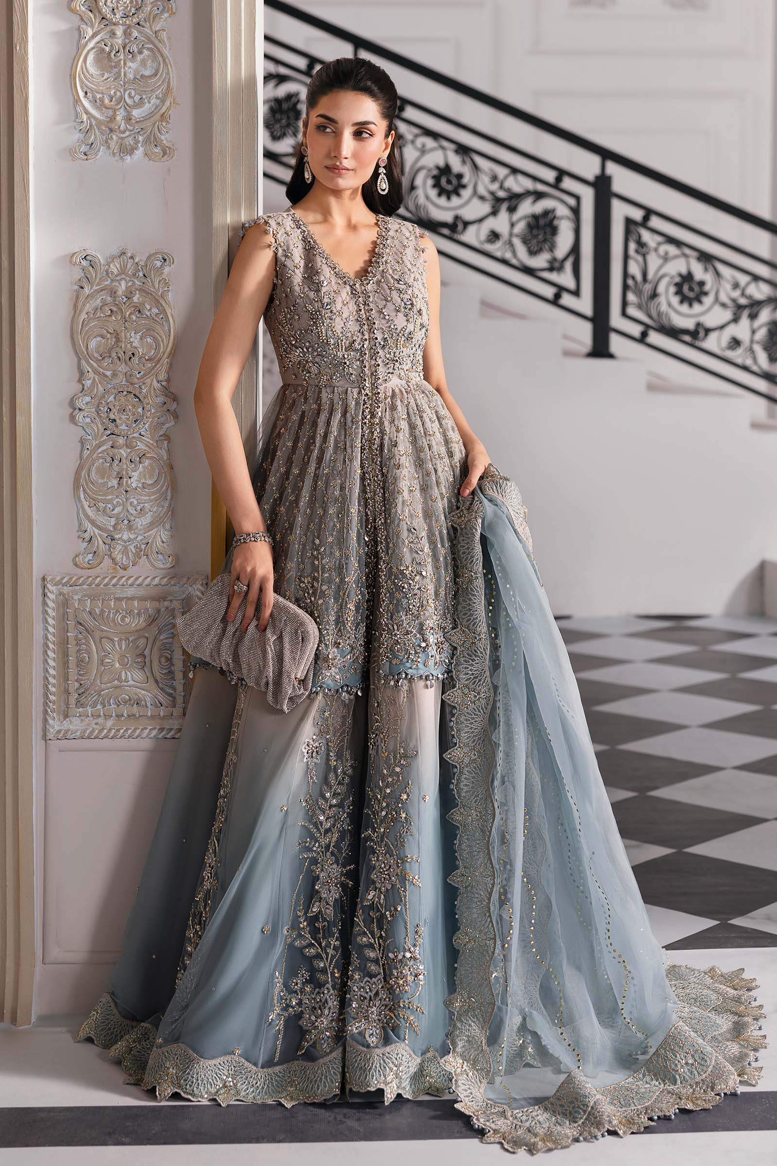 Maria B | Embroidered 2025 | BD-3002 - Rang-e-Khaas