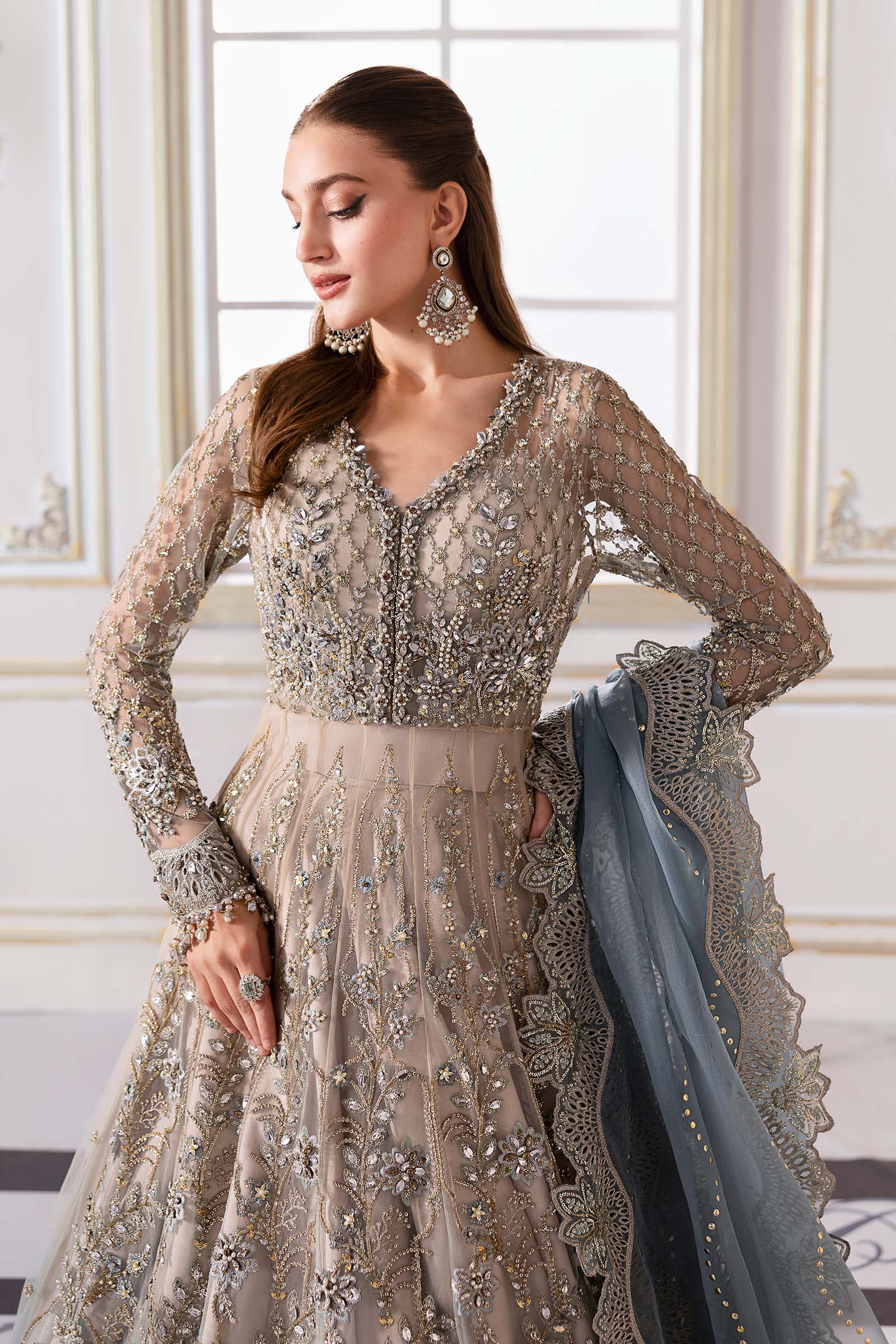 Maria B | Embroidered 2025 | BD-3002 - Rang-e-Khaas