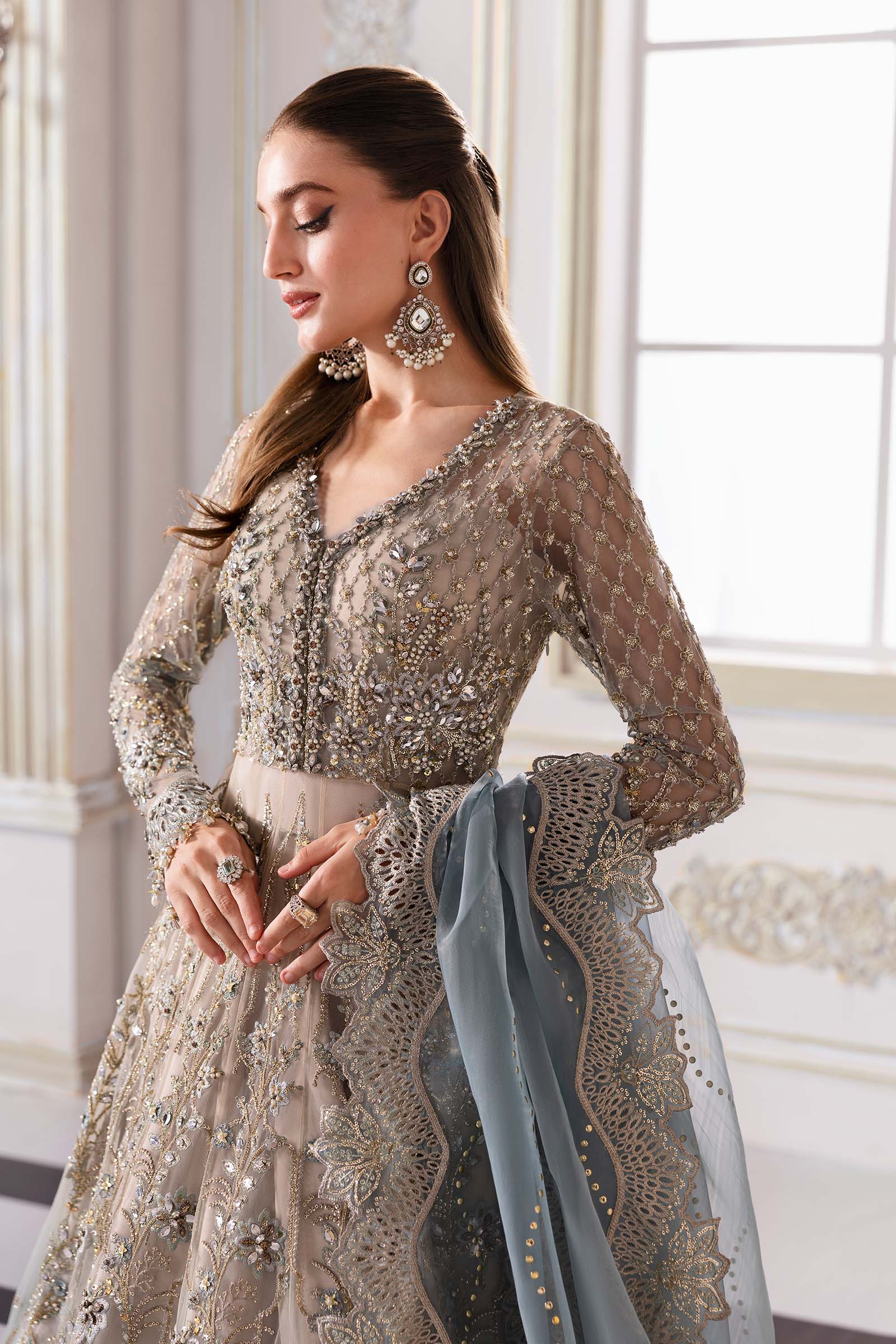 Maria B | Embroidered 2025 | BD-3002 - Rang-e-Khaas