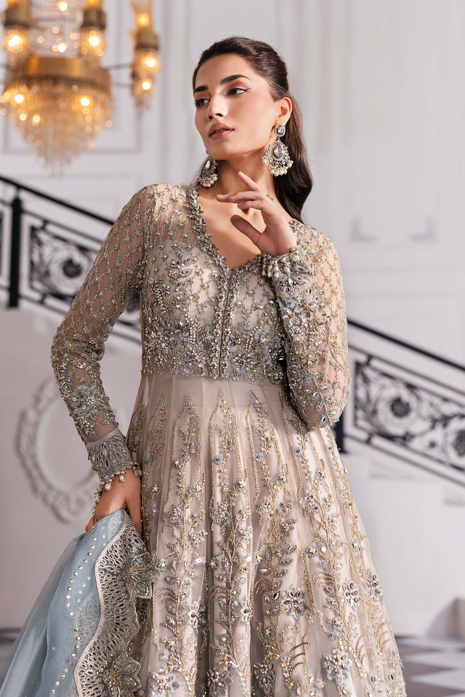 Maria B | Embroidered 2025 | BD-3002 - Rang-e-Khaas