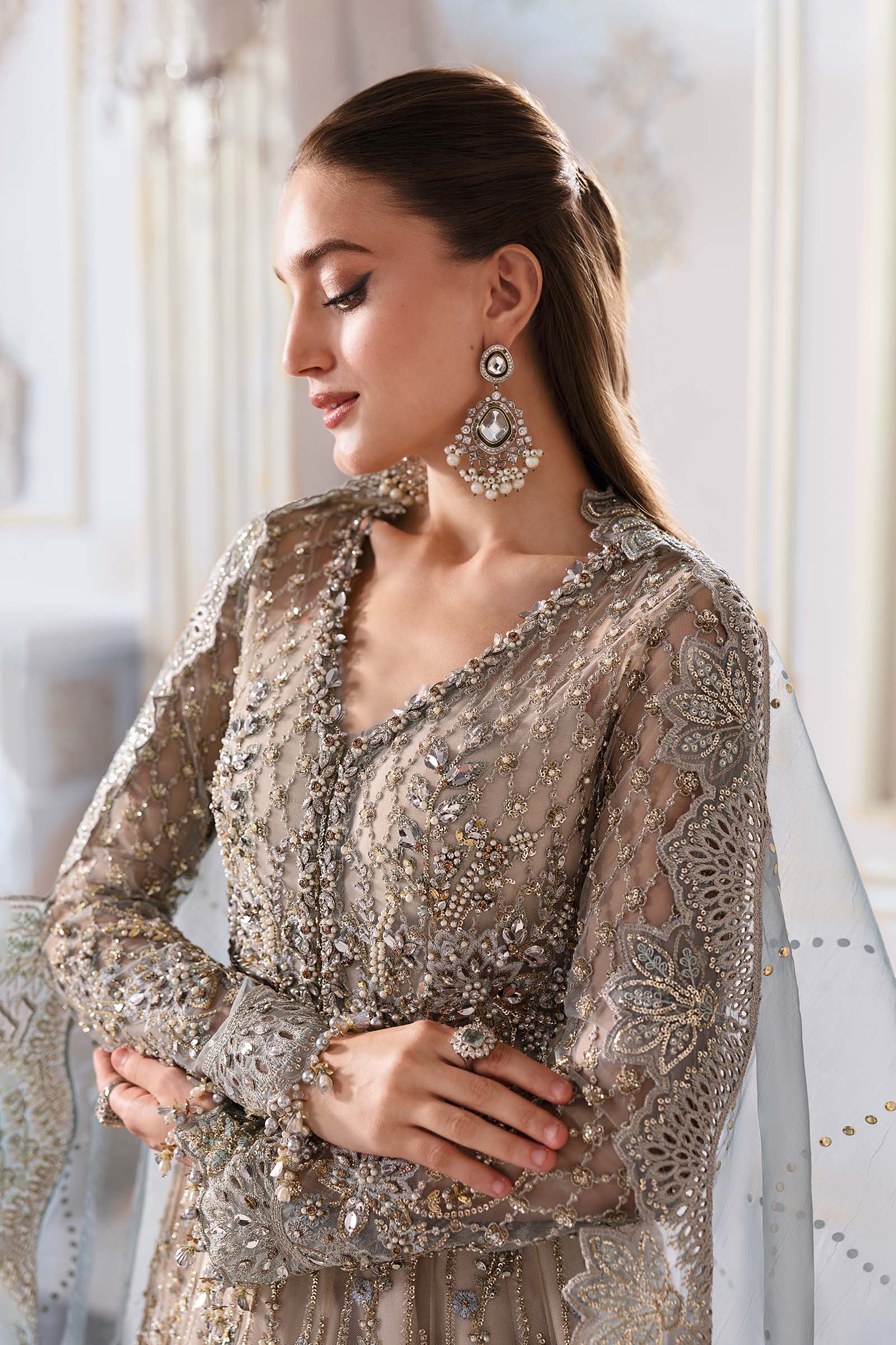 Maria B | Embroidered 2025 | BD-3002 - Rang-e-Khaas