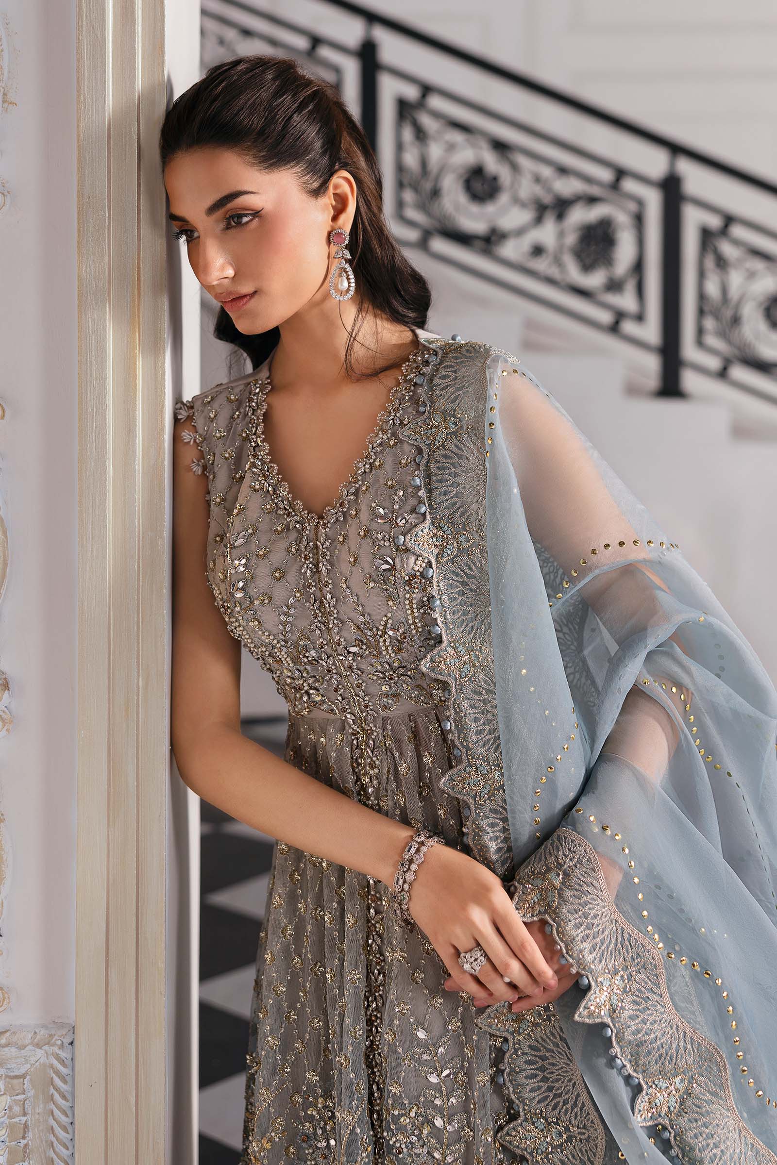 Maria B | Embroidered 2025 | BD-3002 - Rang-e-Khaas
