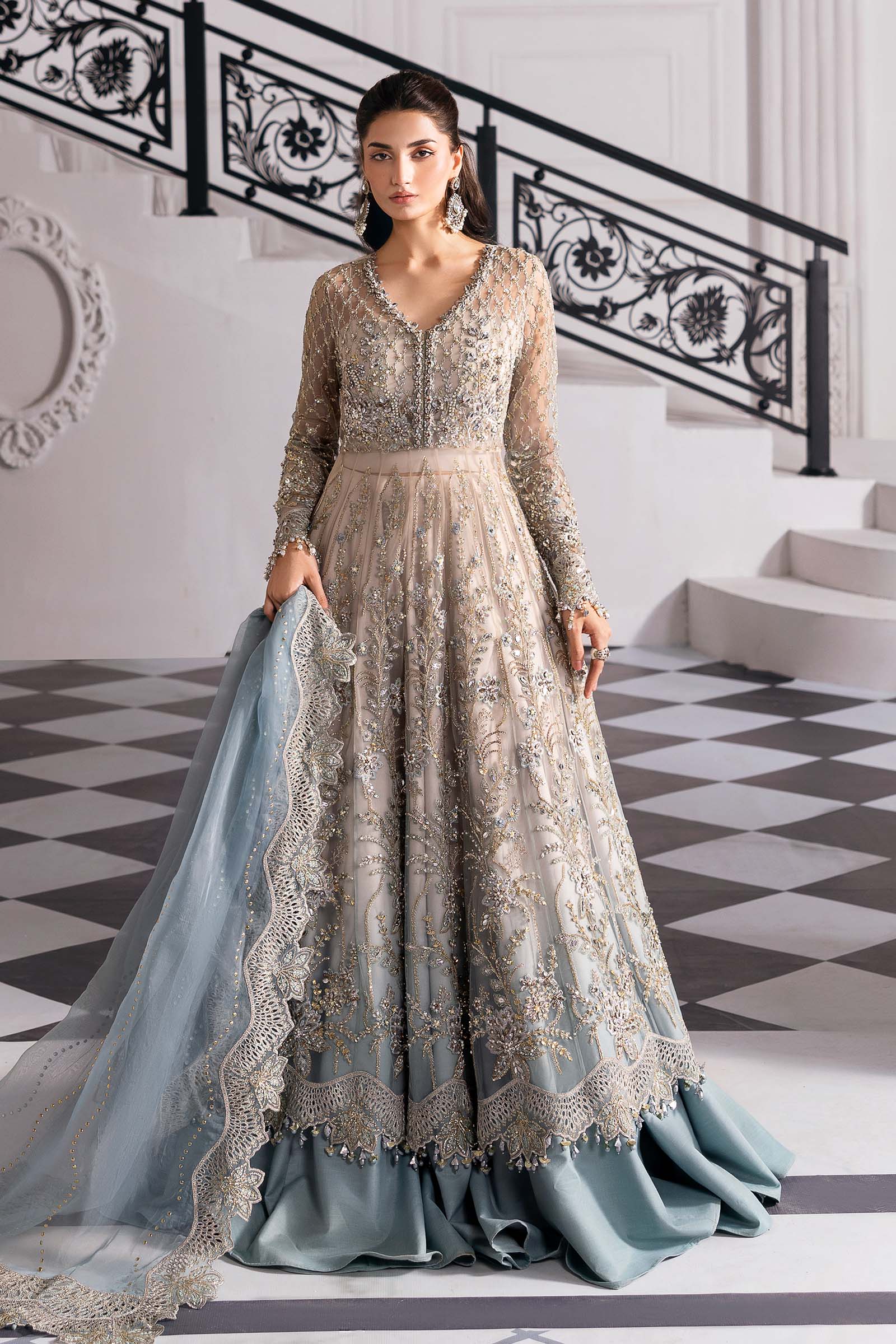 Maria B | Embroidered 2025 | BD-3002 - Rang-e-Khaas