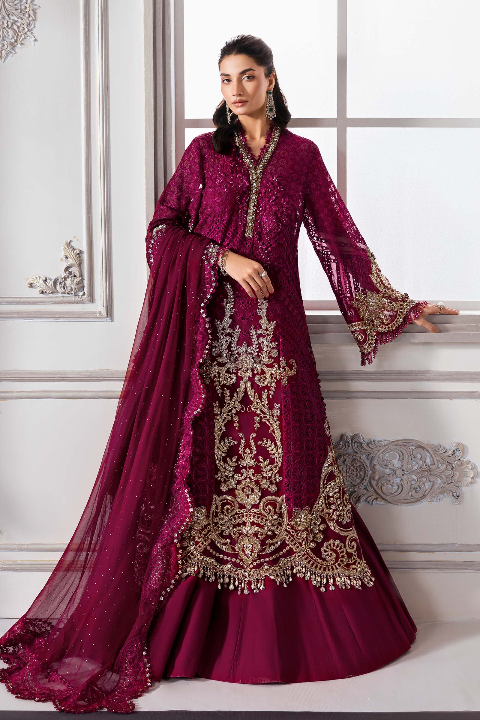 Maria B | Embroidered 2025 | BD-3003 - Rang-e-Khaas
