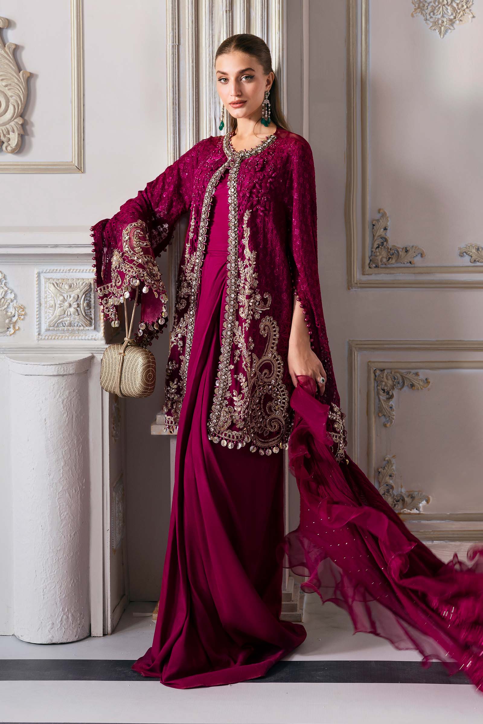 Maria B | Embroidered 2025 | BD-3003 - Rang-e-Khaas