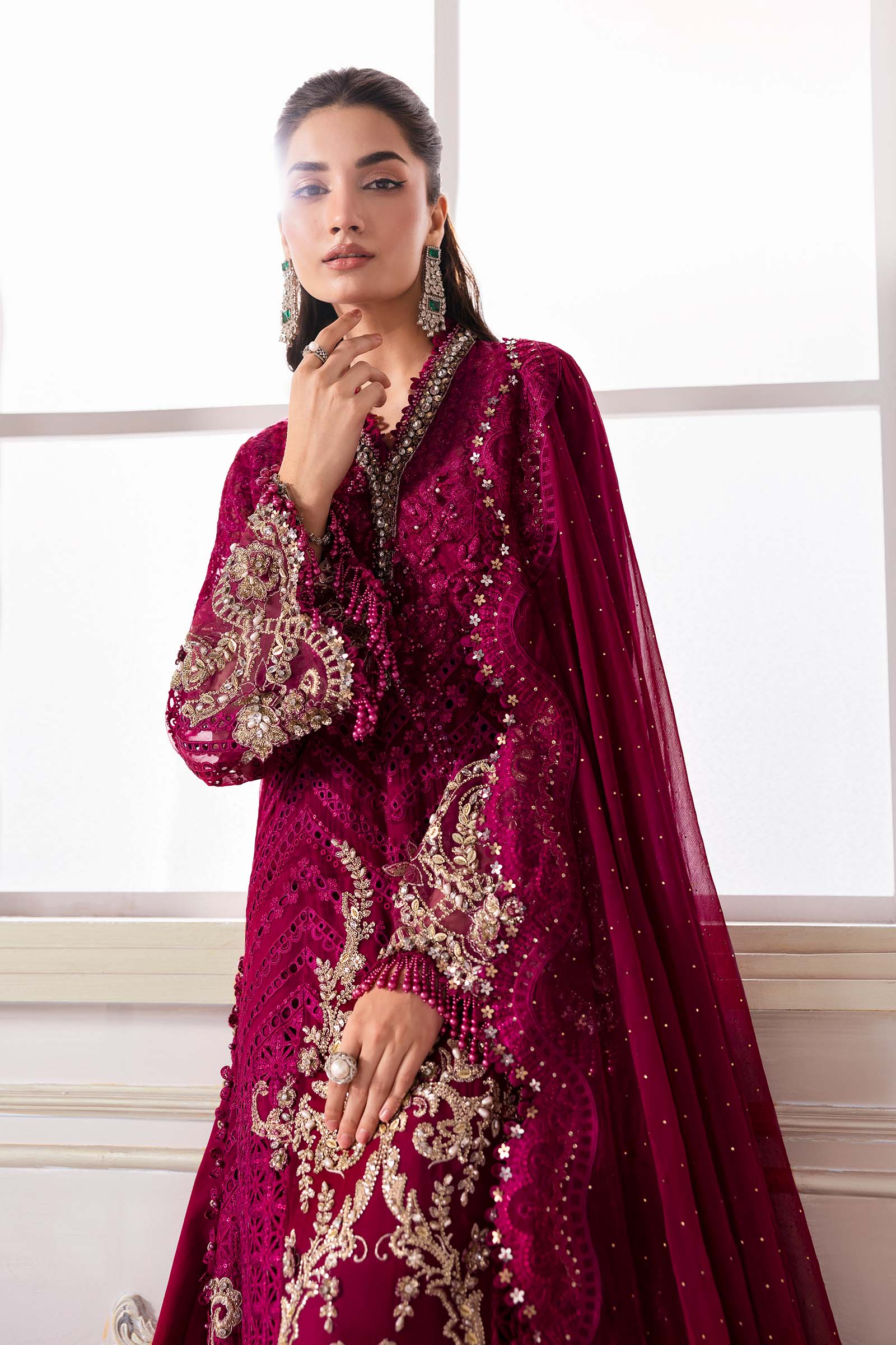 Maria B | Embroidered 2025 | BD-3003 - Rang-e-Khaas
