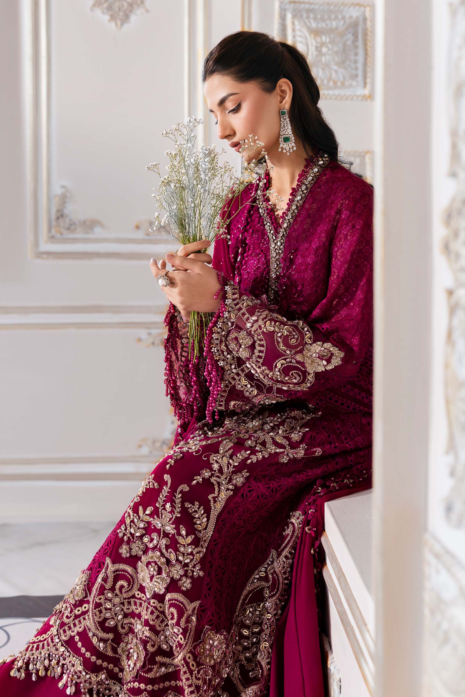 Maria B | Embroidered 2025 | BD-3003 - Rang-e-Khaas