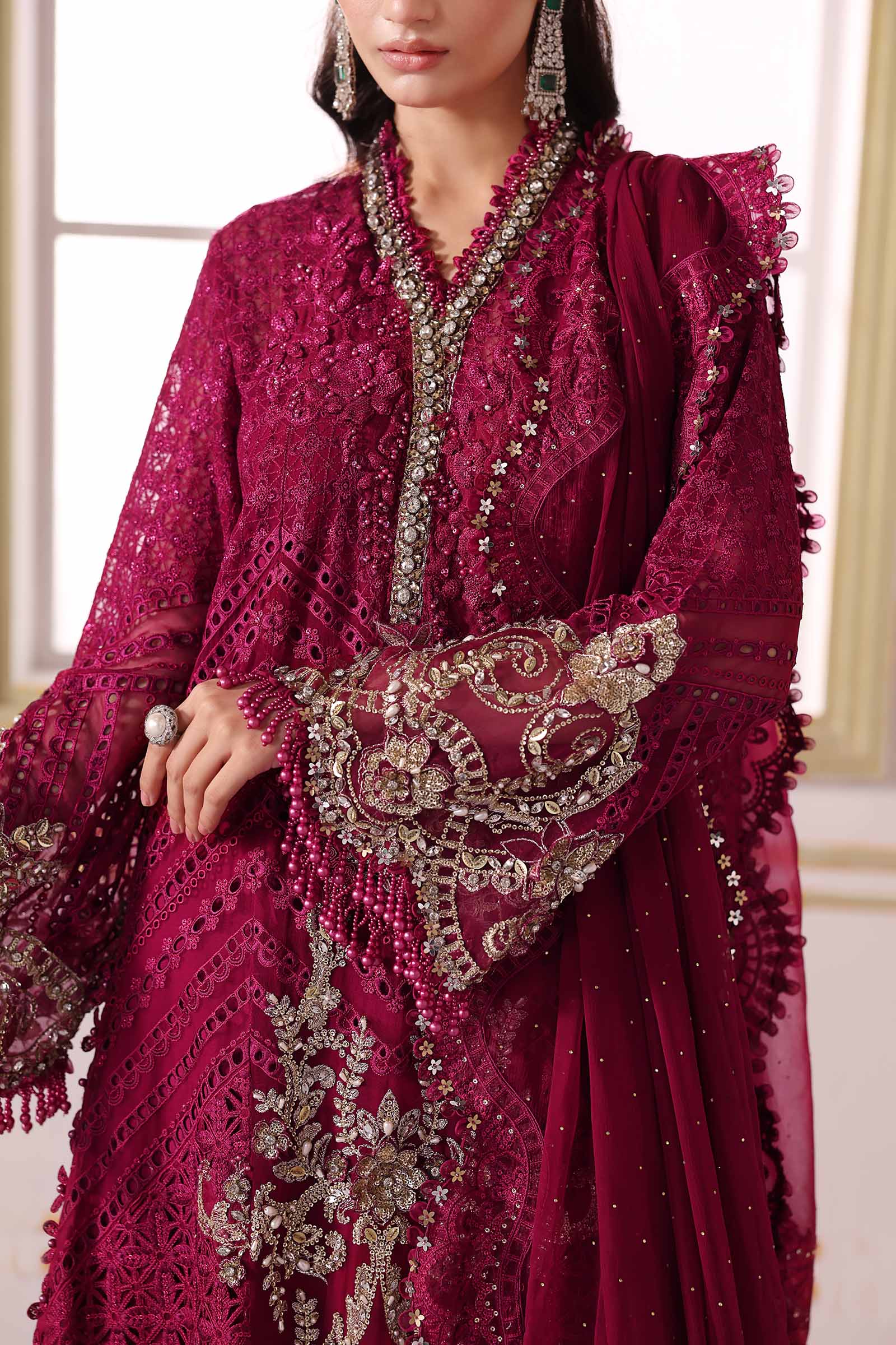 Maria B | Embroidered 2025 | BD-3003 - Rang-e-Khaas