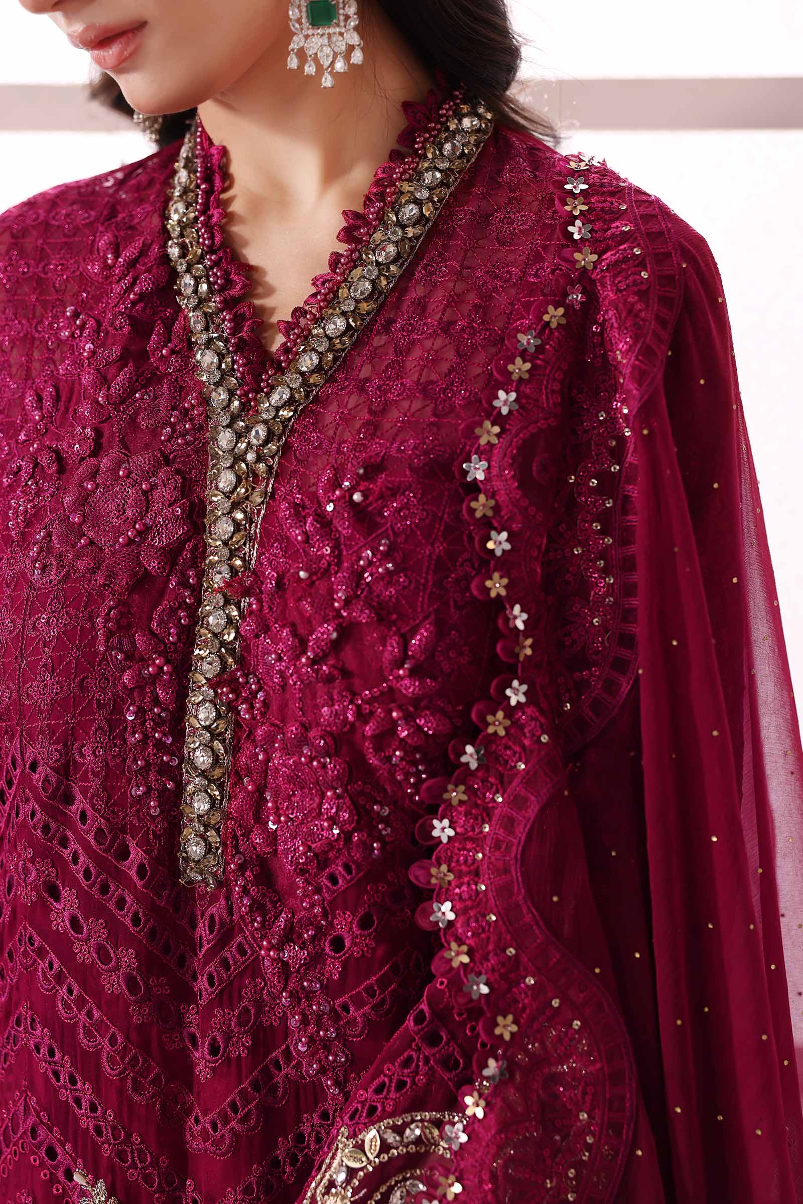Maria B | Embroidered 2025 | BD-3003 - Rang-e-Khaas