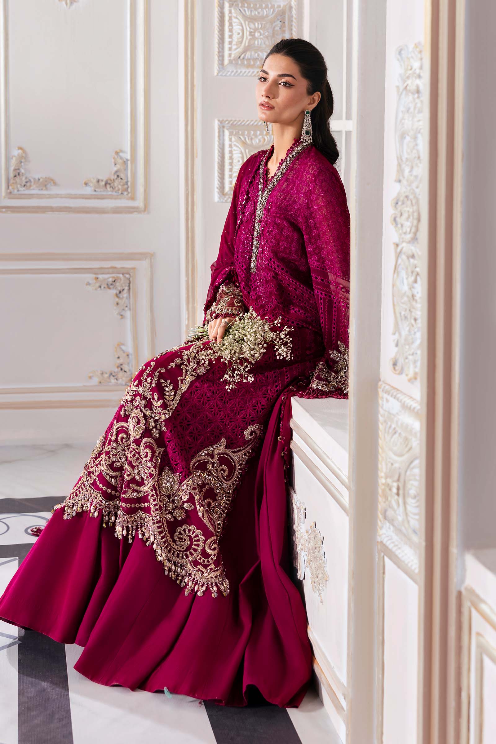 Maria B | Embroidered 2025 | BD-3003 - Rang-e-Khaas
