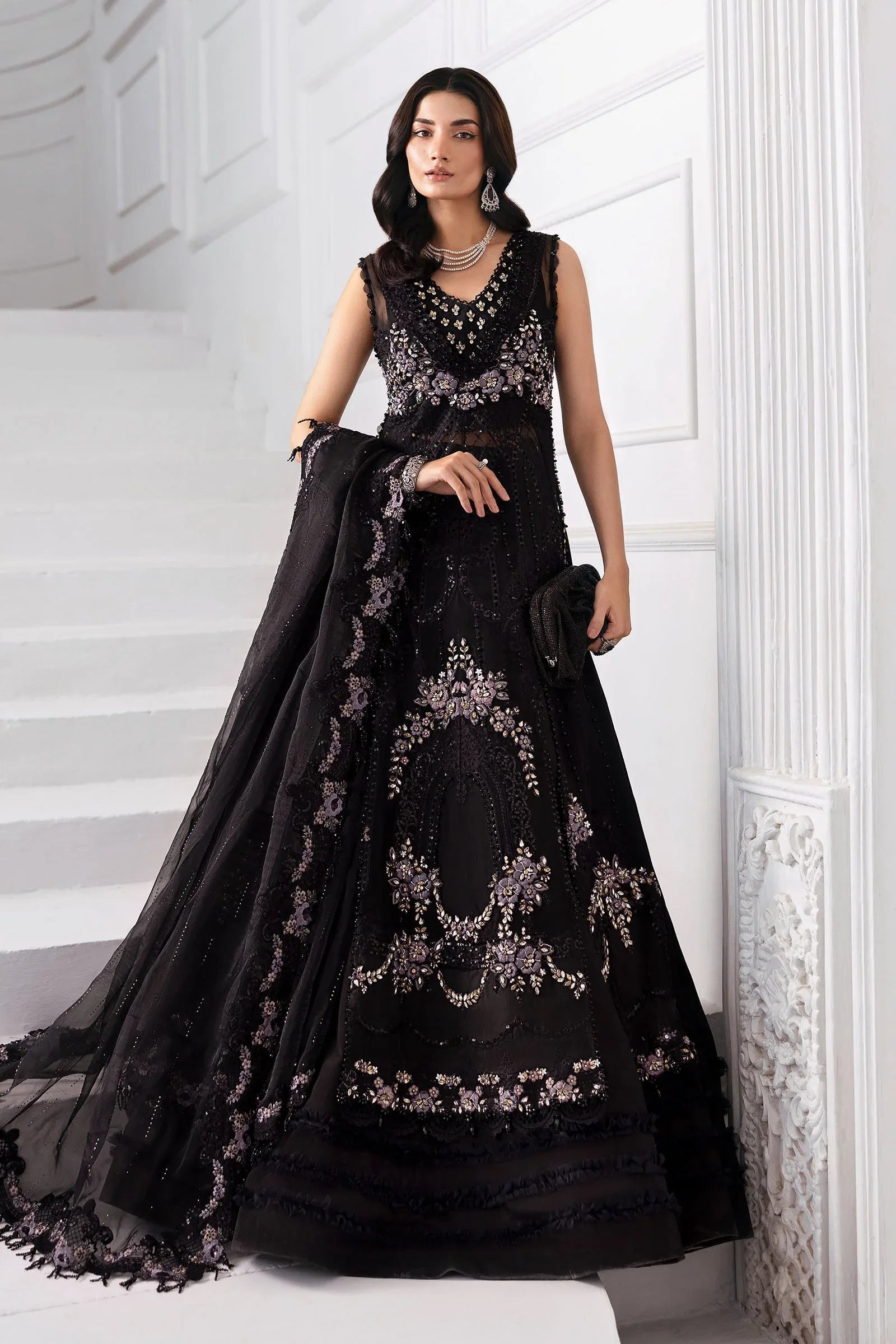 Maria B | Embroidered 2025 | BD-3004 - Rang-e-Khaas