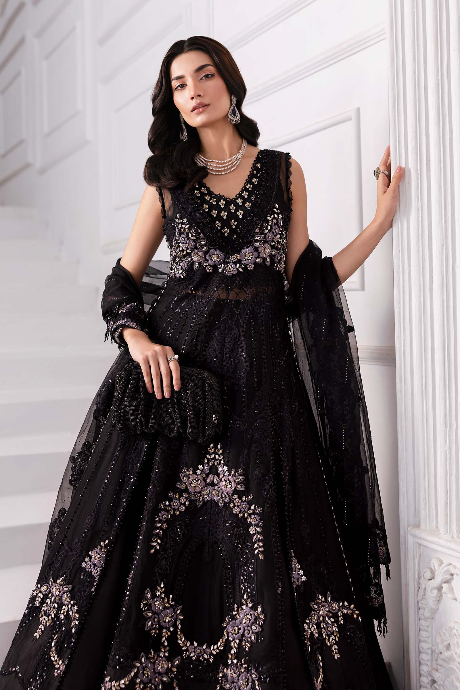 Maria B | Embroidered 2025 | BD-3004 - Rang-e-Khaas