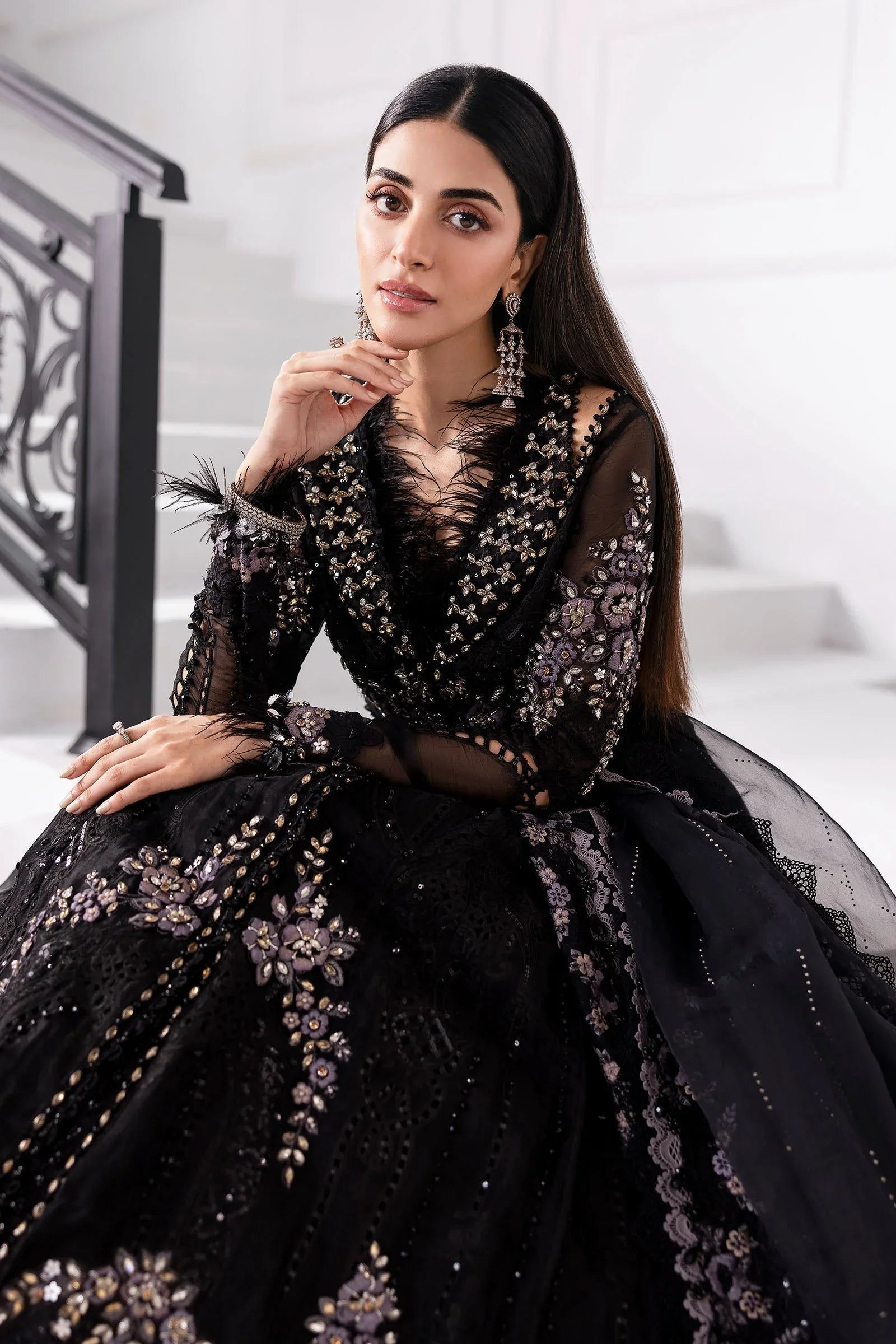 Maria B | Embroidered 2025 | BD-3004 - Rang-e-Khaas
