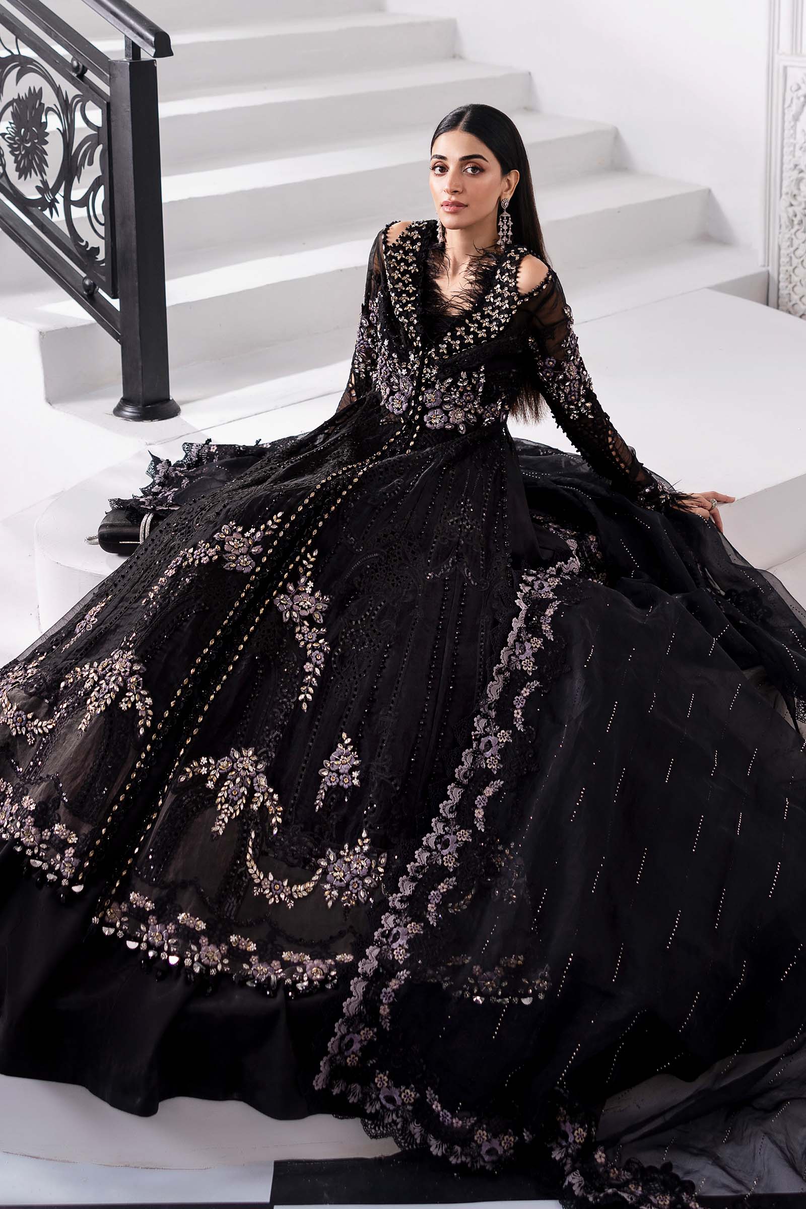 Maria B | Embroidered 2025 | BD-3004 - Rang-e-Khaas