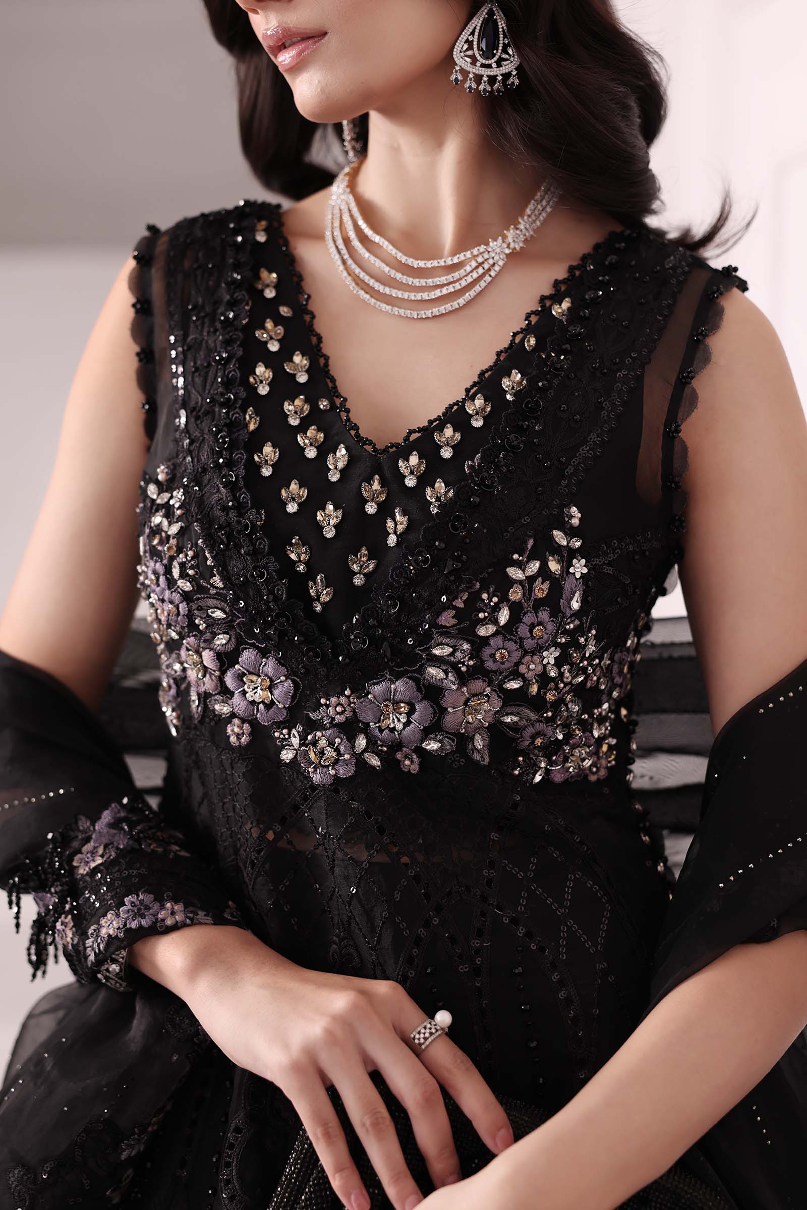 Maria B | Embroidered 2025 | BD-3004 - Rang-e-Khaas