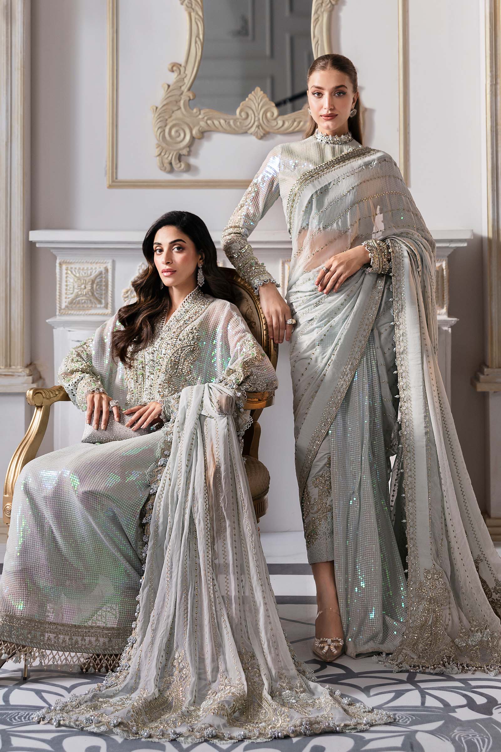 Maria B | Embroidered 2025 | BD-3005 - Rang-e-Khaas