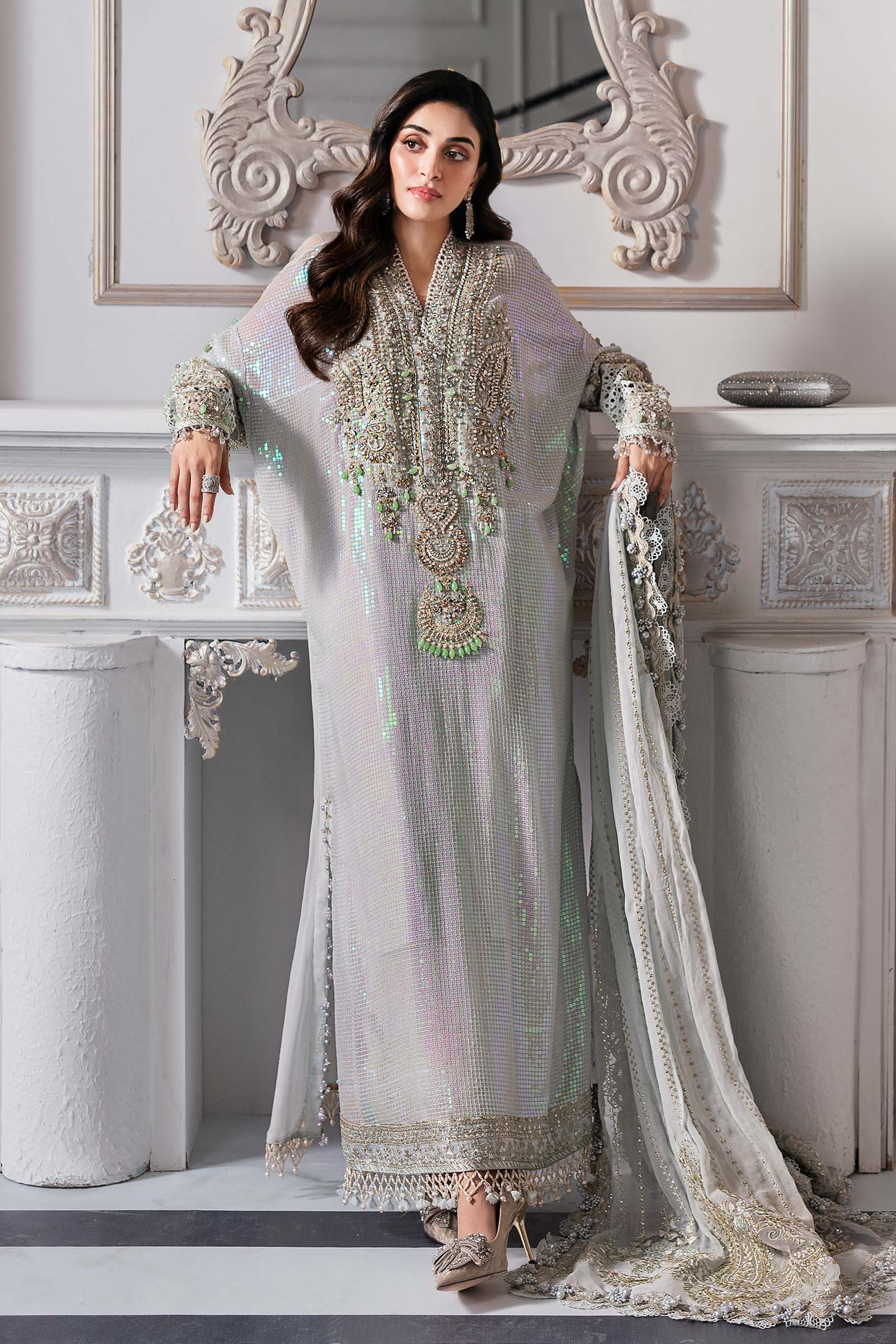 Maria B | Embroidered 2025 | BD-3005 - Rang-e-Khaas