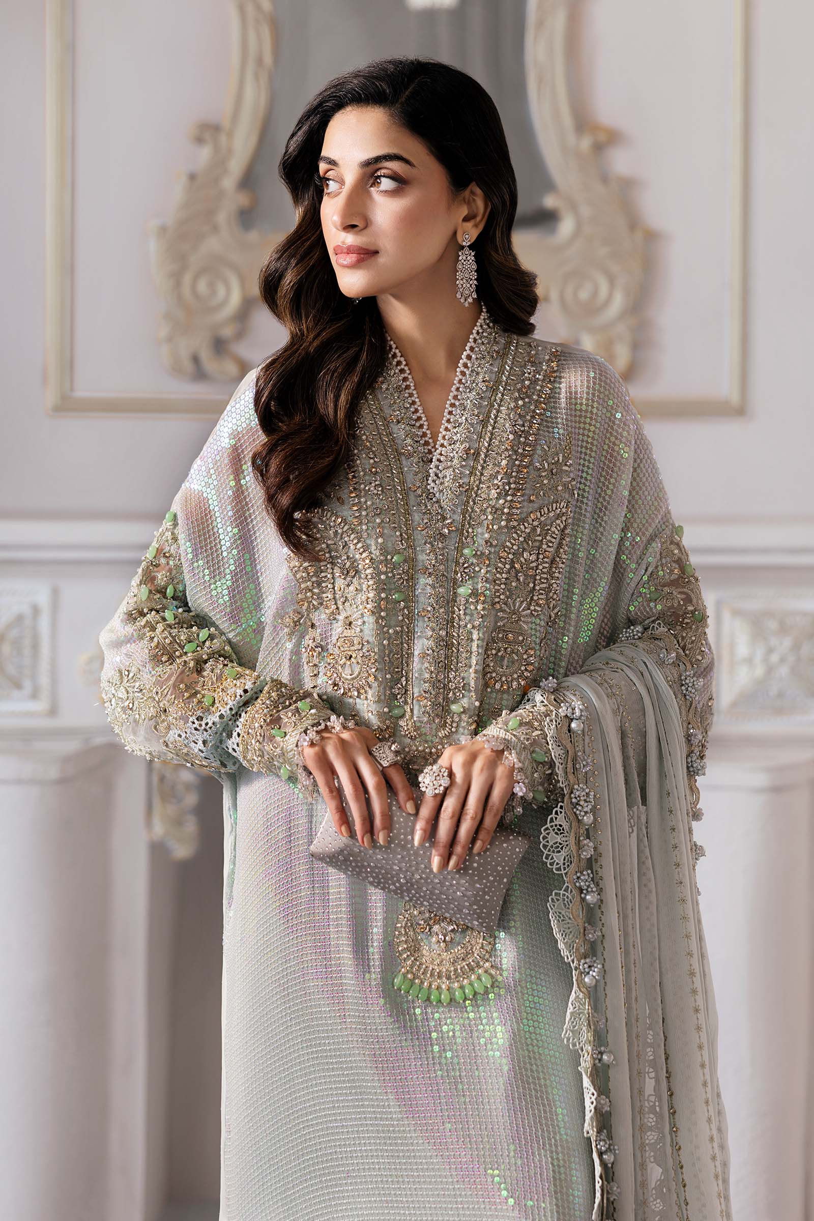 Maria B | Embroidered 2025 | BD-3005 - Rang-e-Khaas