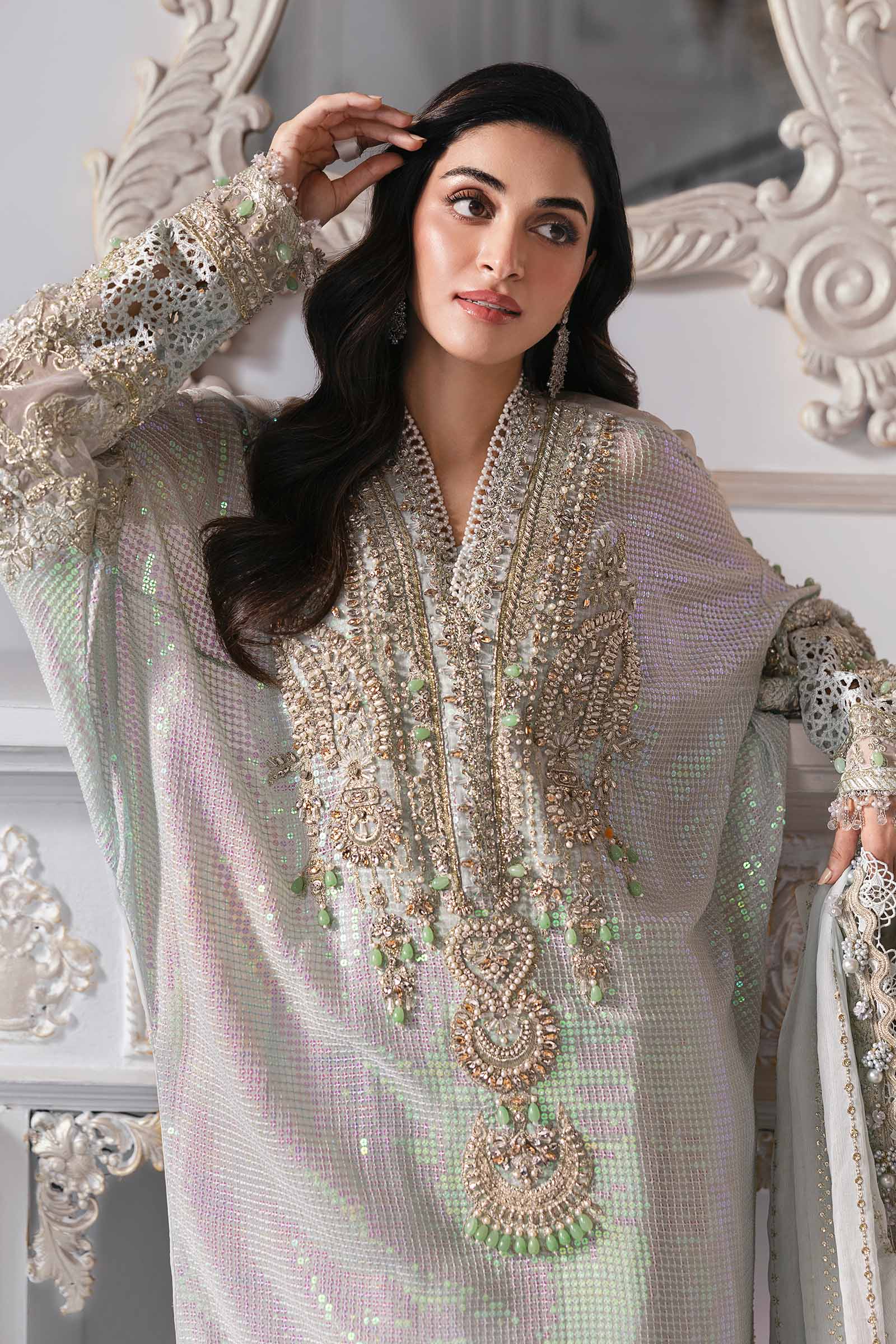 Maria B | Embroidered 2025 | BD-3005 - Rang-e-Khaas