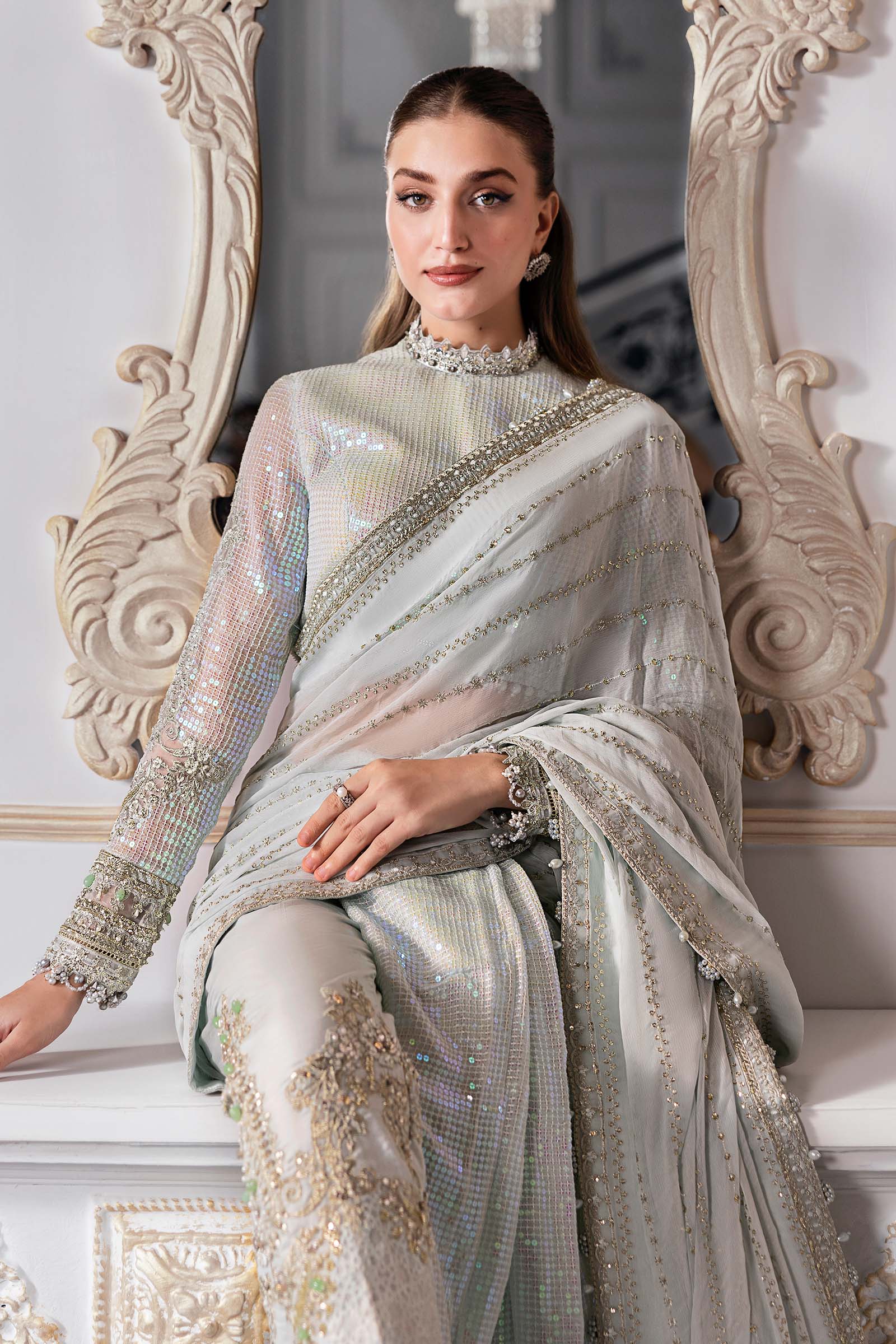Maria B | Embroidered 2025 | BD-3005 - Rang-e-Khaas