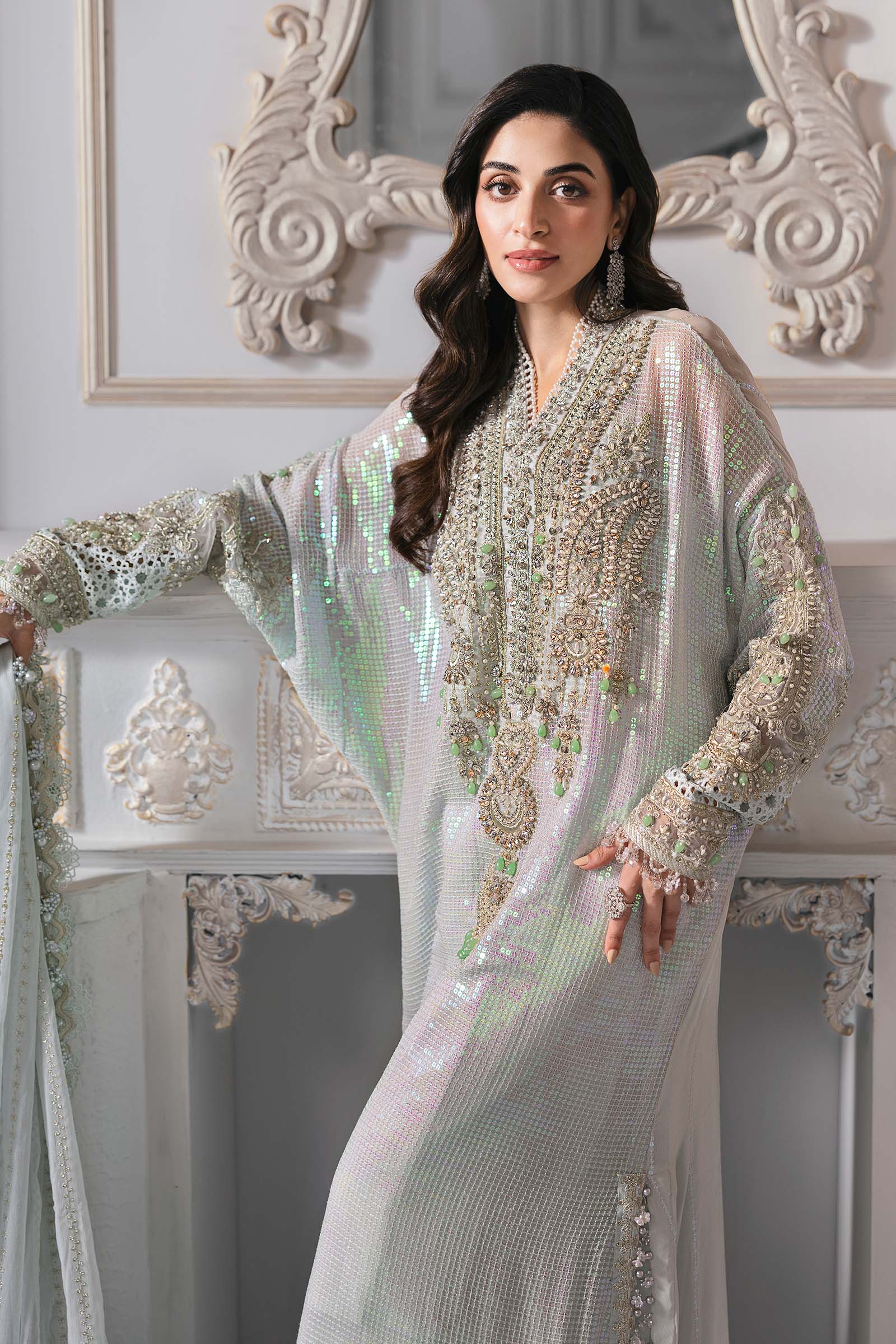 Maria B | Embroidered 2025 | BD-3005 - Rang-e-Khaas