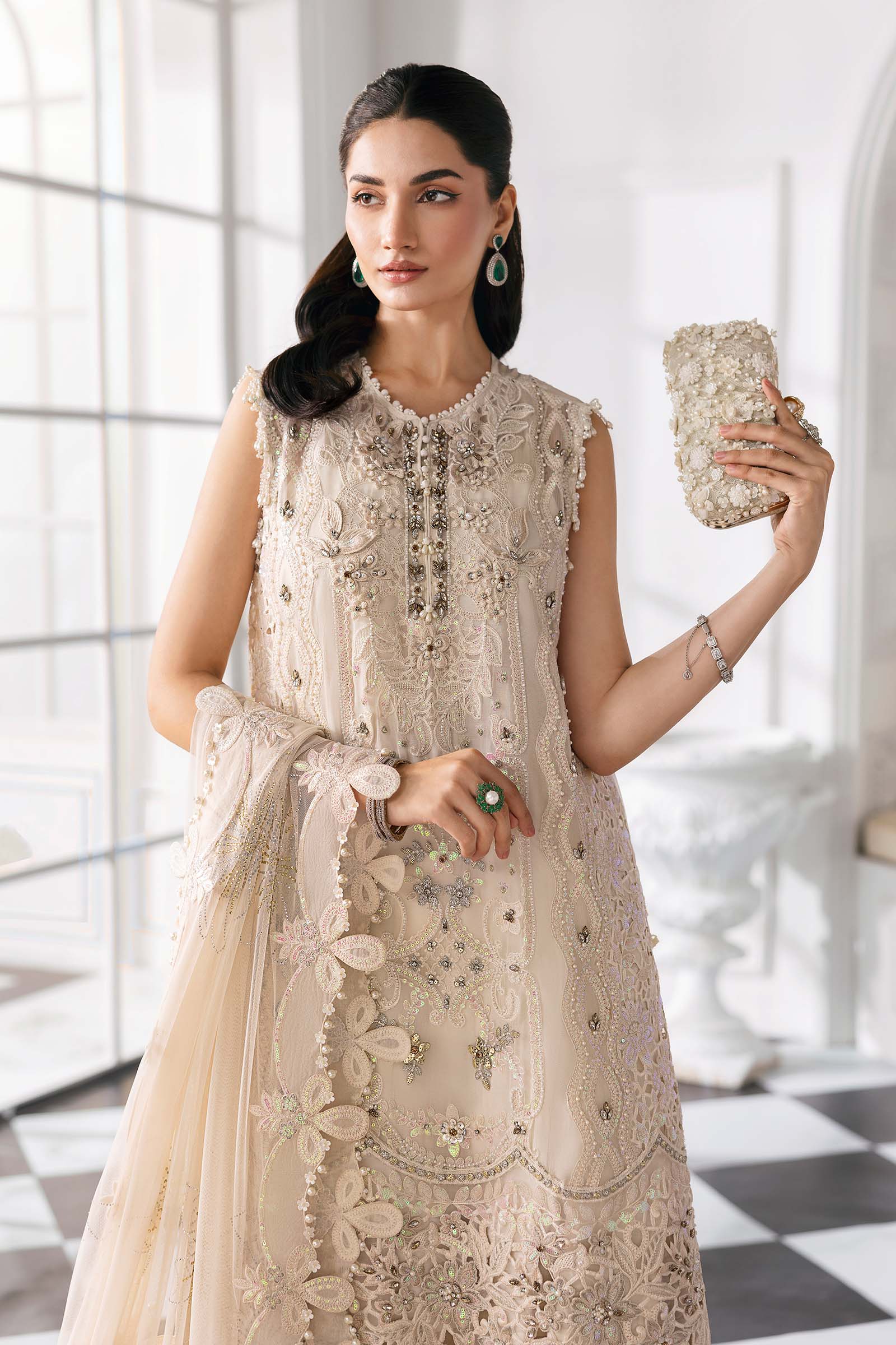 Maria B | Embroidered 2025 | BD-3007 - Rang-e-Khaas