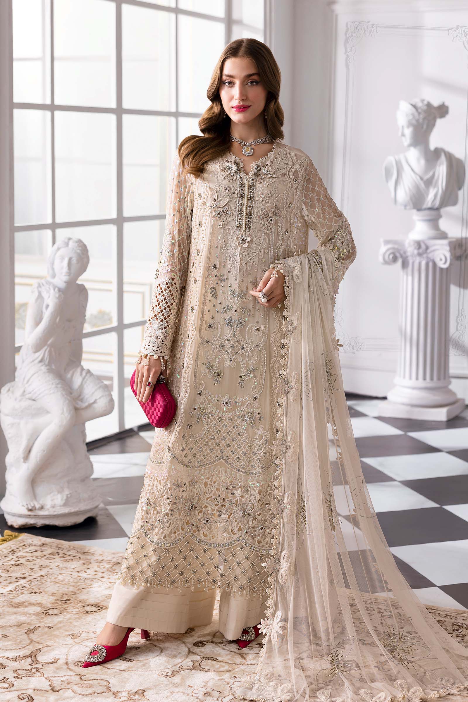Maria B | Embroidered 2025 | BD-3007 - Rang-e-Khaas