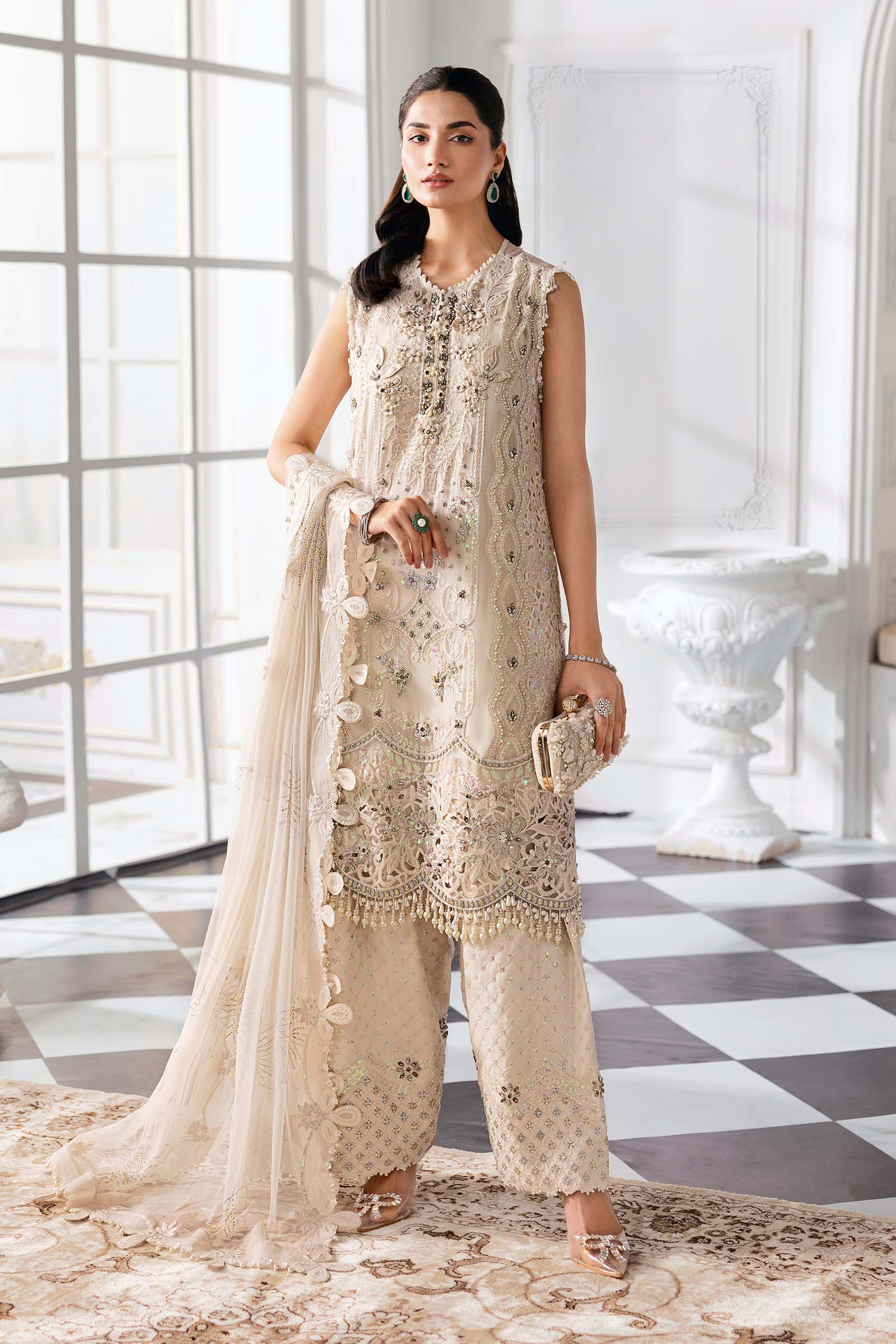 Maria B | Embroidered 2025 | BD-3007 - Rang-e-Khaas