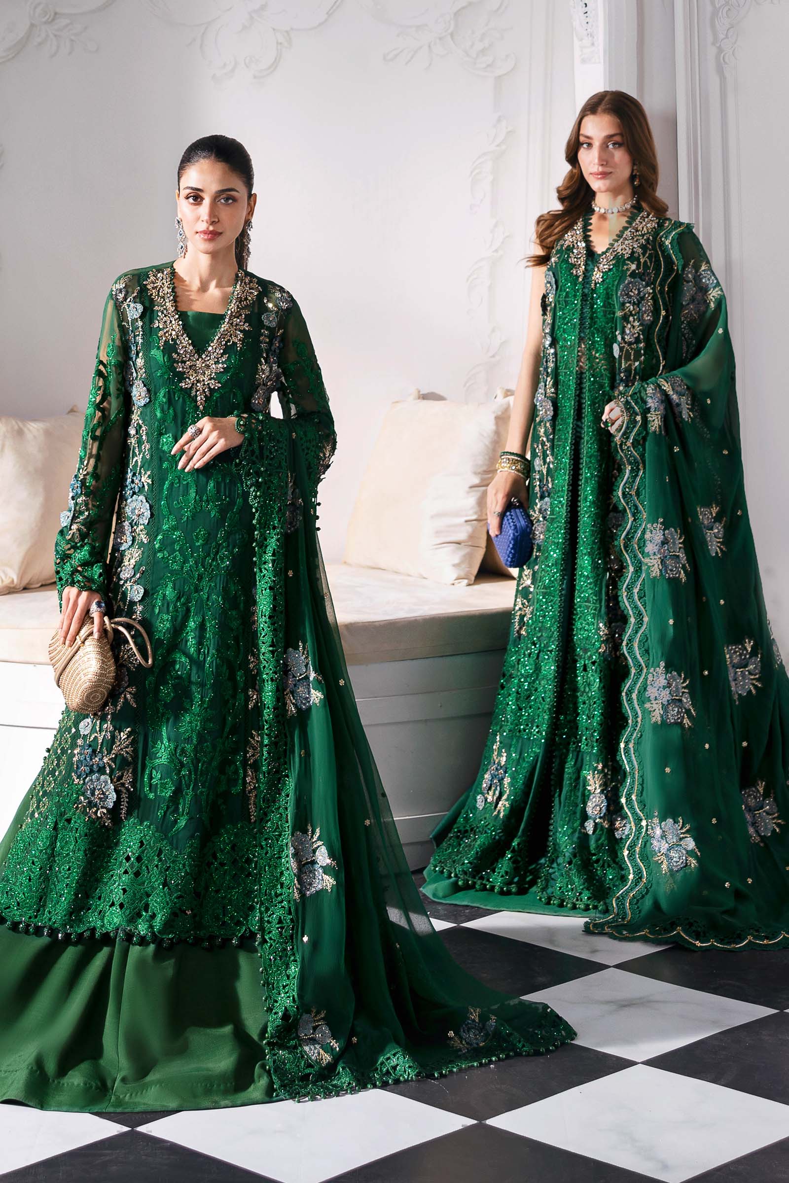 Maria B | Embroidered 2025 | BD-3008 - Rang-e-Khaas