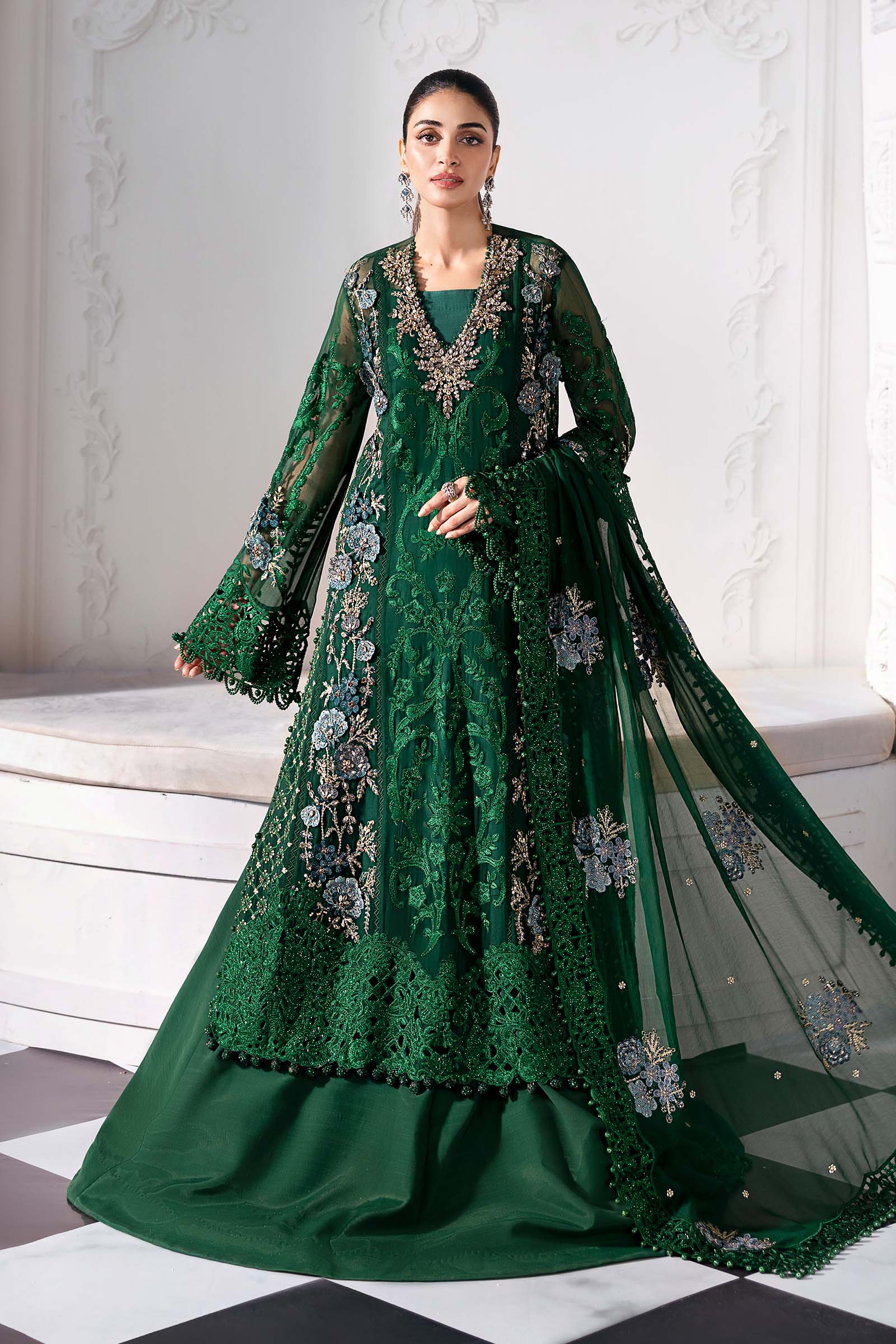 Maria B | Embroidered 2025 | BD-3008 - Rang-e-Khaas