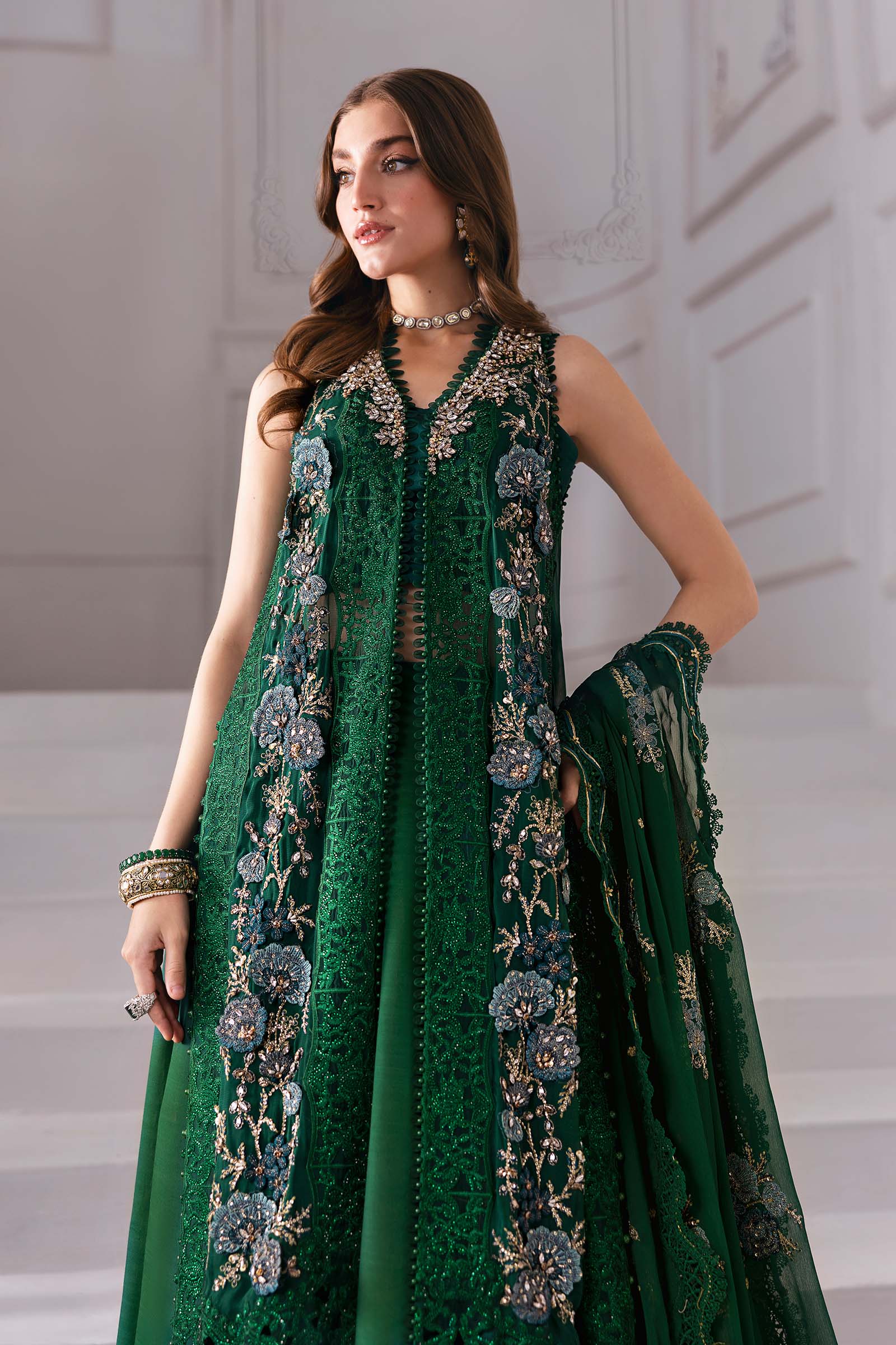 Maria B | Embroidered 2025 | BD-3008 - Rang-e-Khaas