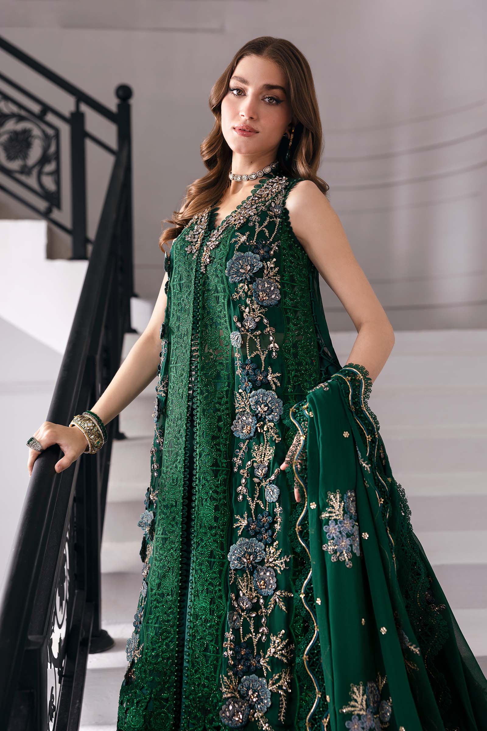 Maria B | Embroidered 2025 | BD-3008 - Rang-e-Khaas