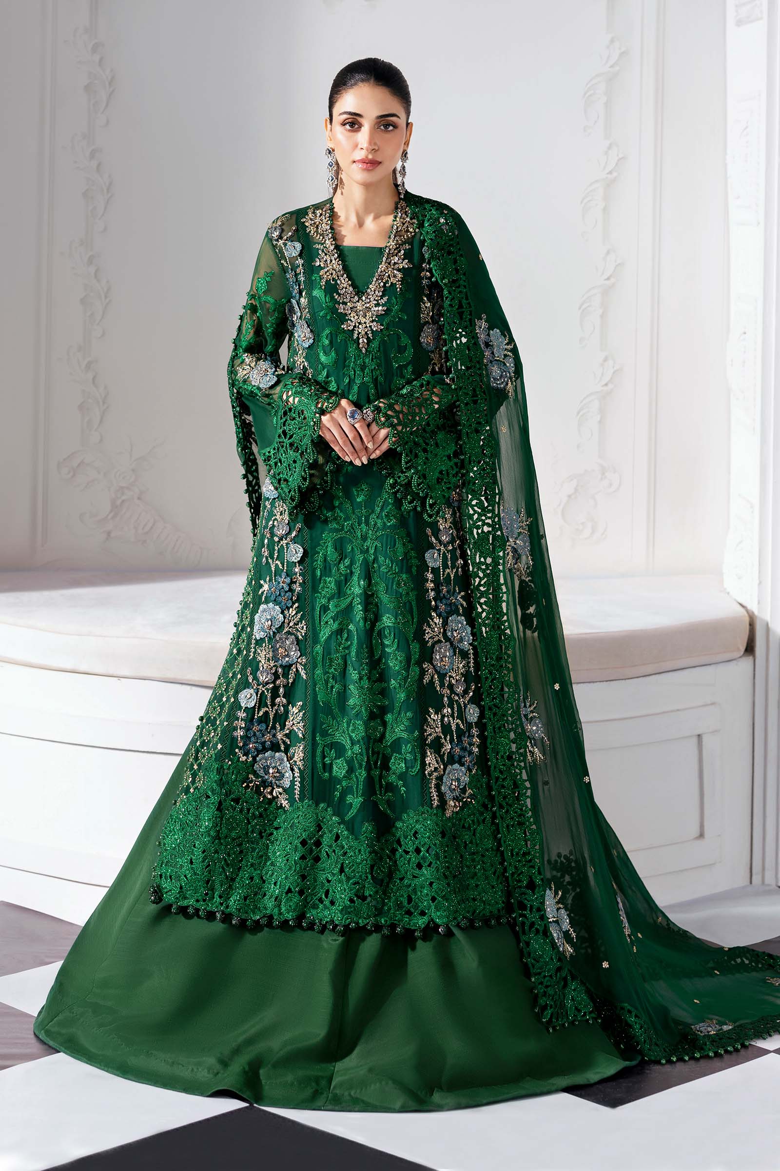 Maria B | Embroidered 2025 | BD-3008 - Rang-e-Khaas