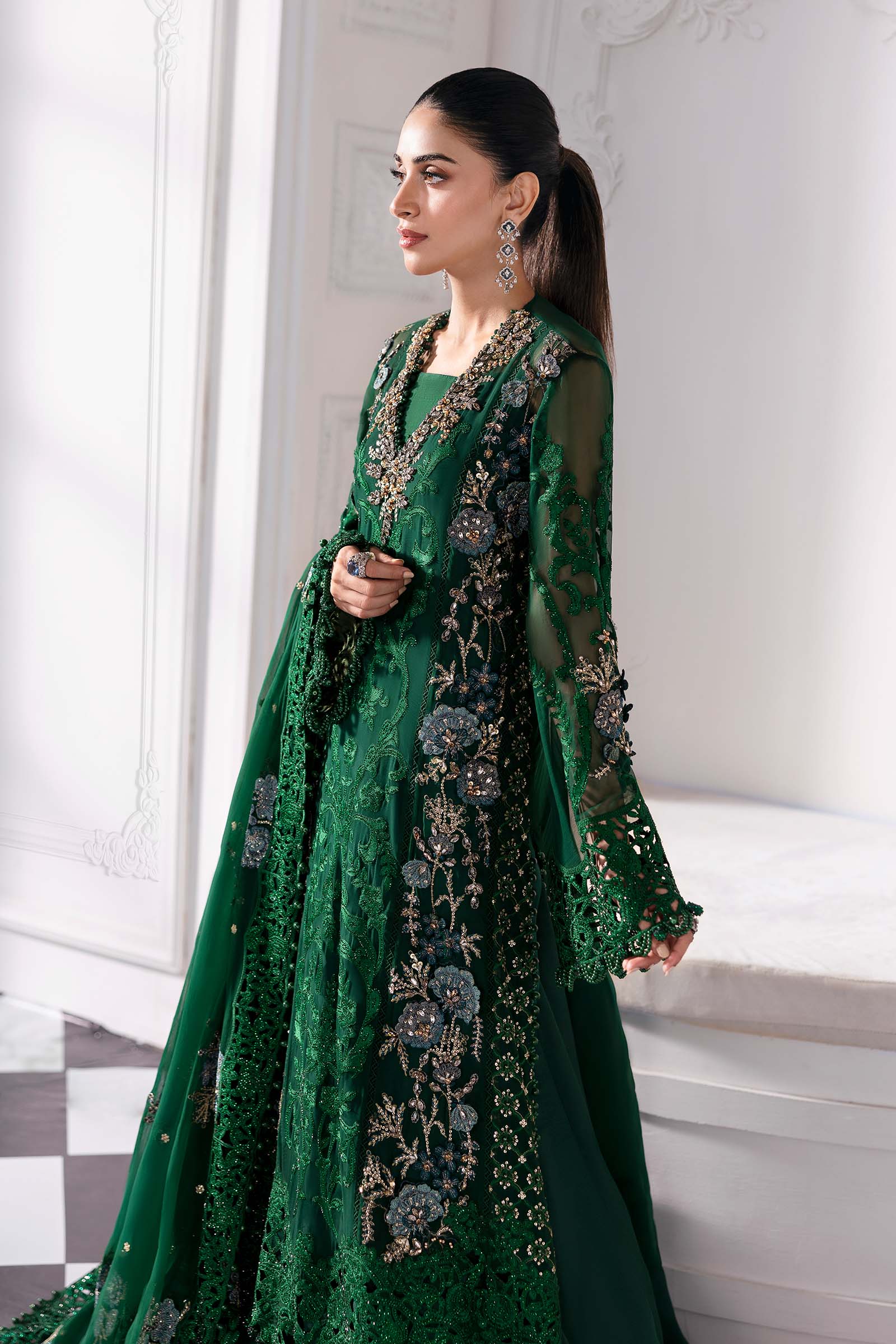Maria B | Embroidered 2025 | BD-3008 - Rang-e-Khaas
