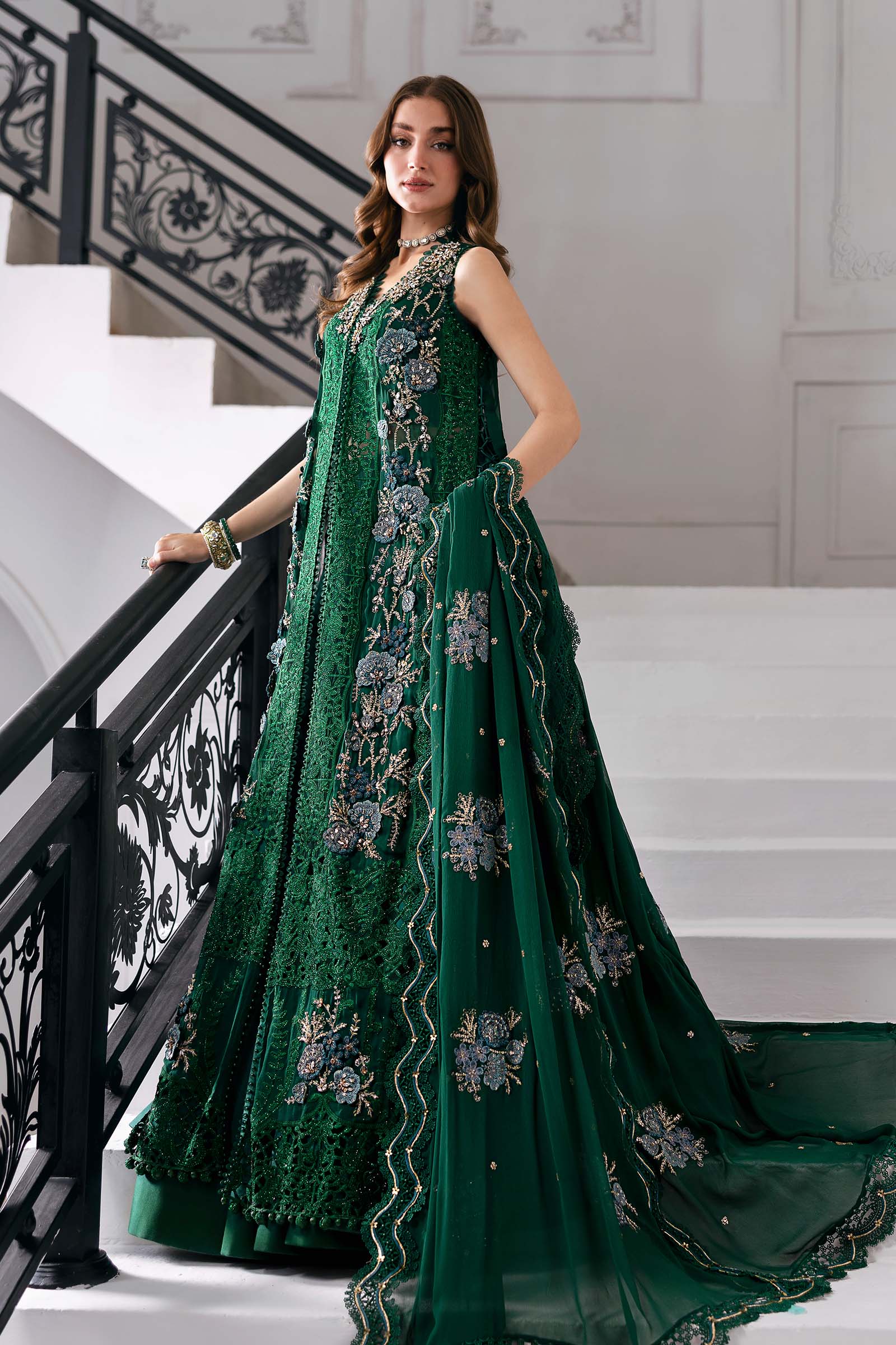 Maria B | Embroidered 2025 | BD-3008 - Rang-e-Khaas