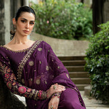 Maria B Embroidered Chiffon Saree - Rang-e-Khaas