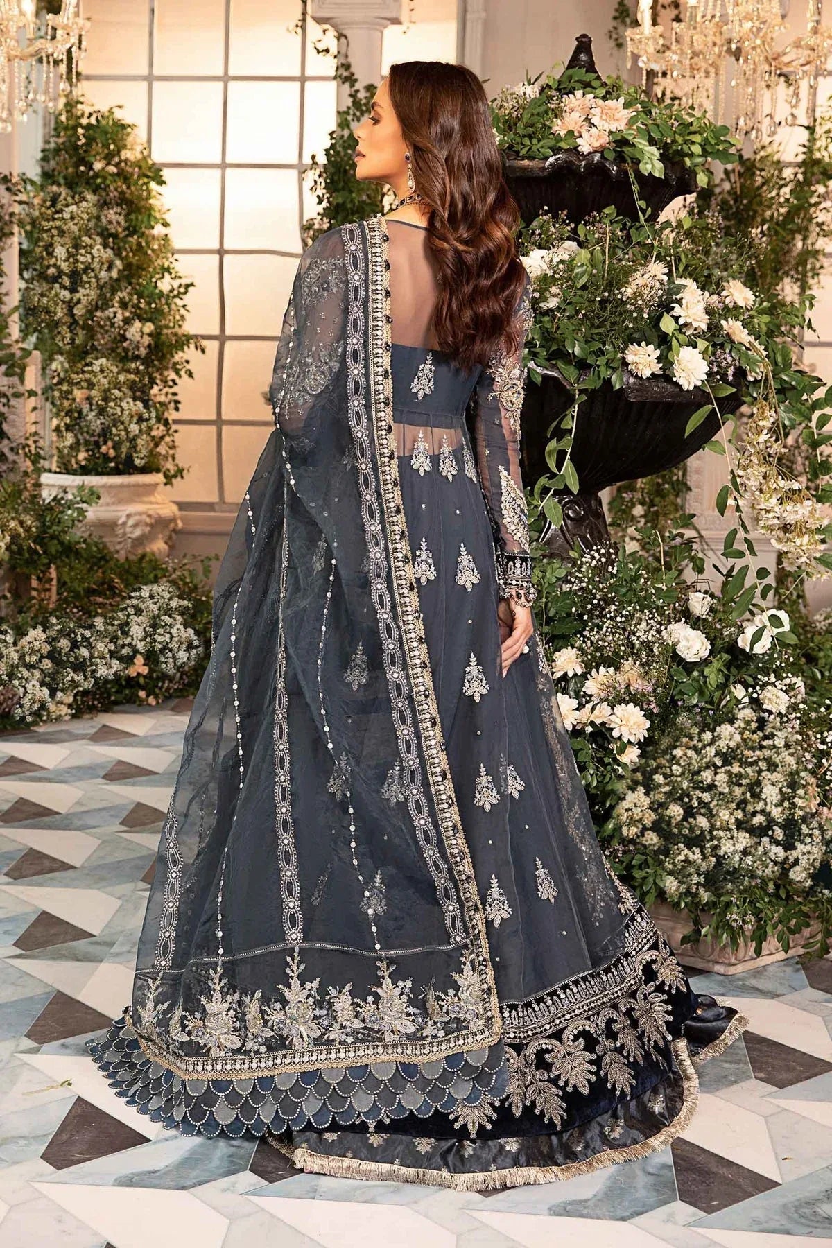 Maria B | Embroidered Formals 24 | Organza Suit | BD-2901 - Rang-e-Khaas